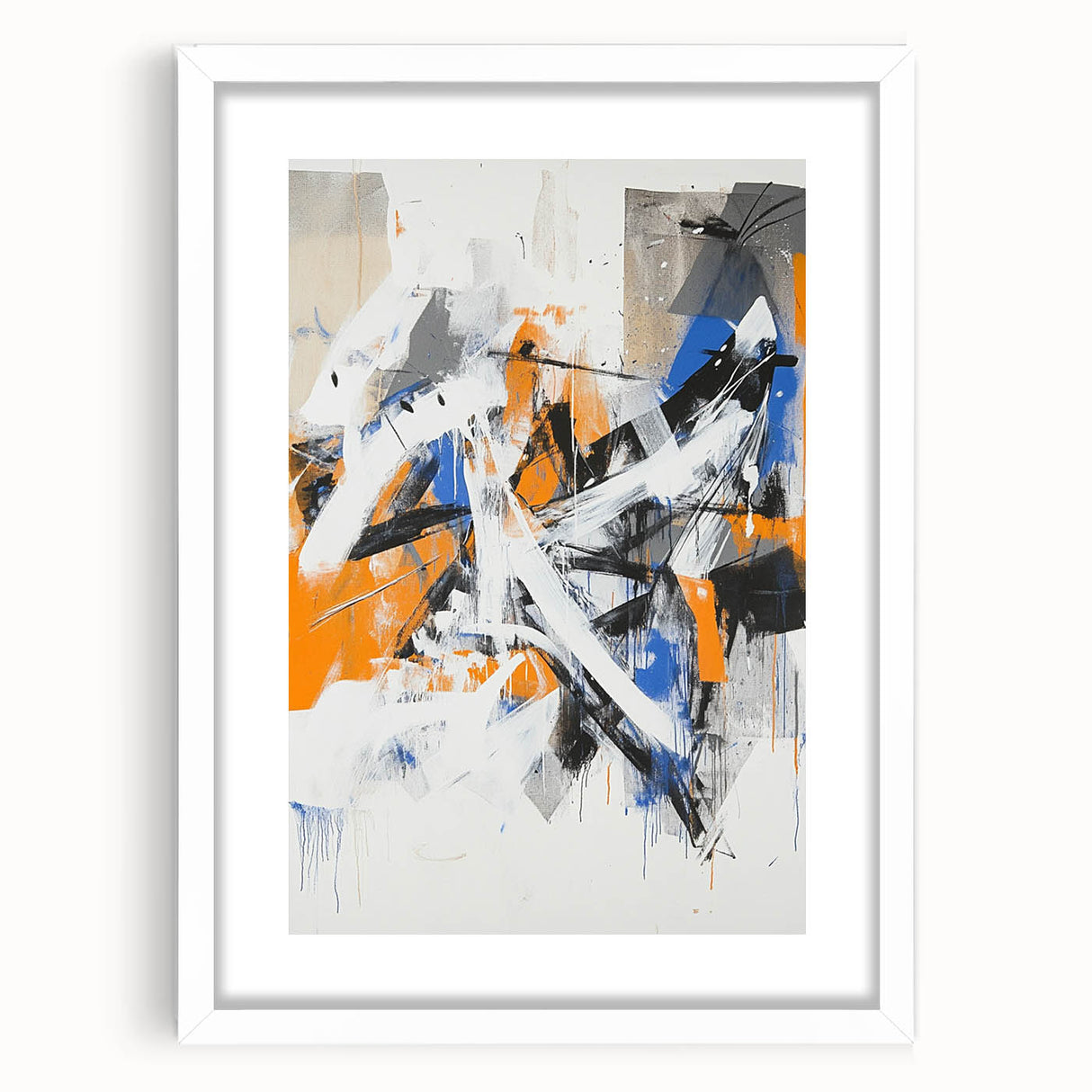 Edgy Abstract Expressionist Wall Art – Modern Dynamic Canvas