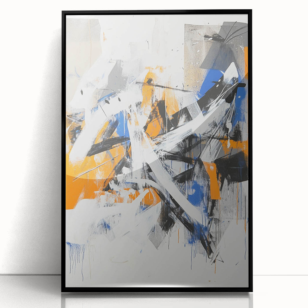 Edgy Abstract Expressionist Wall Art – Modern Dynamic Canvas