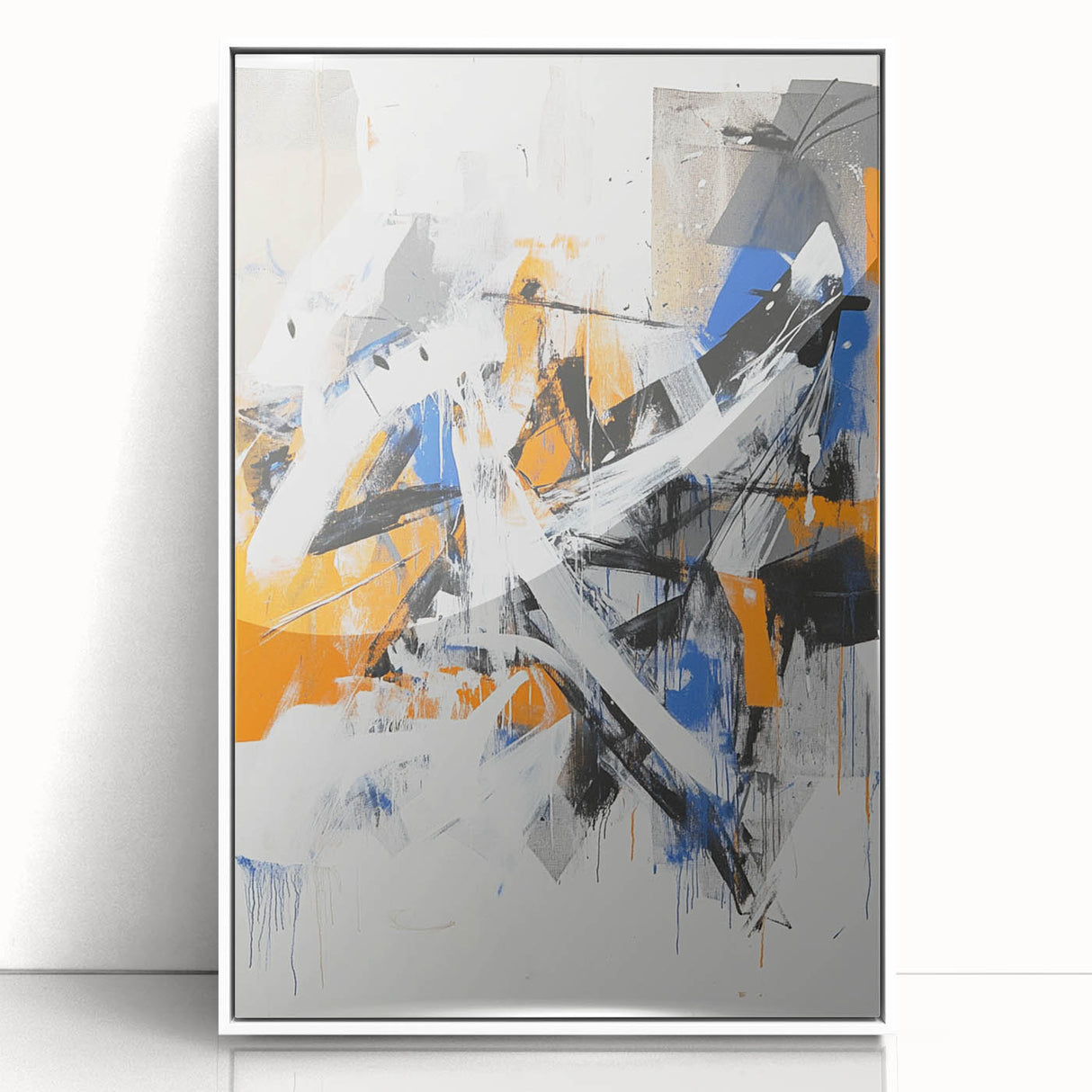 Edgy Abstract Expressionist Wall Art – Modern Dynamic Canvas