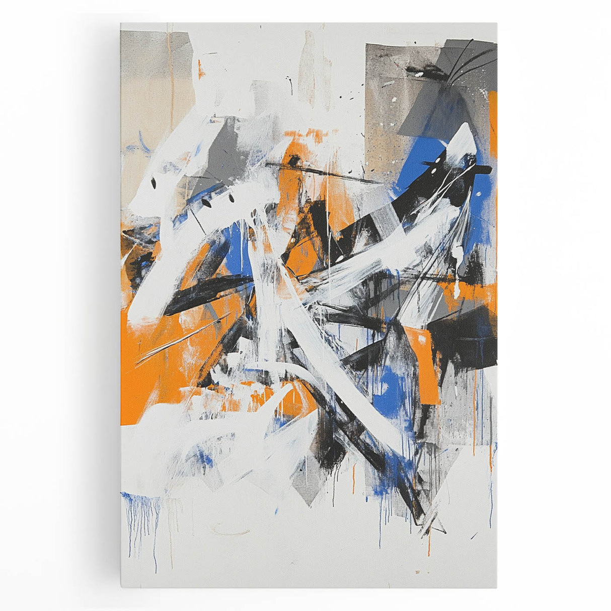 Edgy Abstract Expressionist Wall Art – Modern Dynamic Canvas