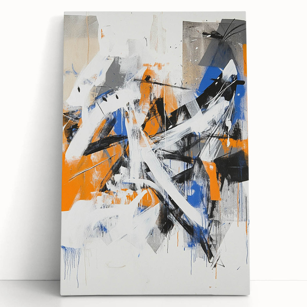 Edgy Abstract Expressionist Wall Art – Modern Dynamic Canvas