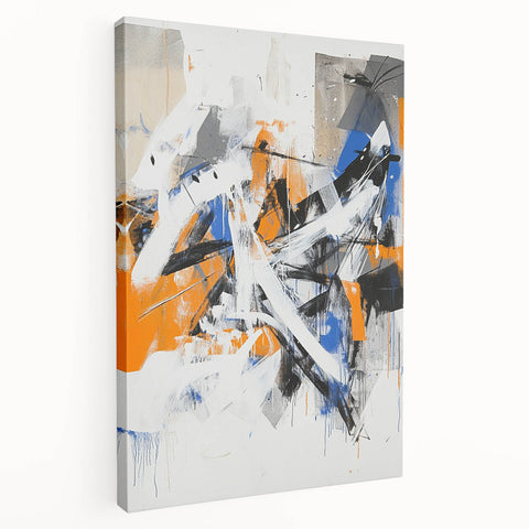 Edgy Abstract Expressionist Wall Art – Modern Dynamic Canvas