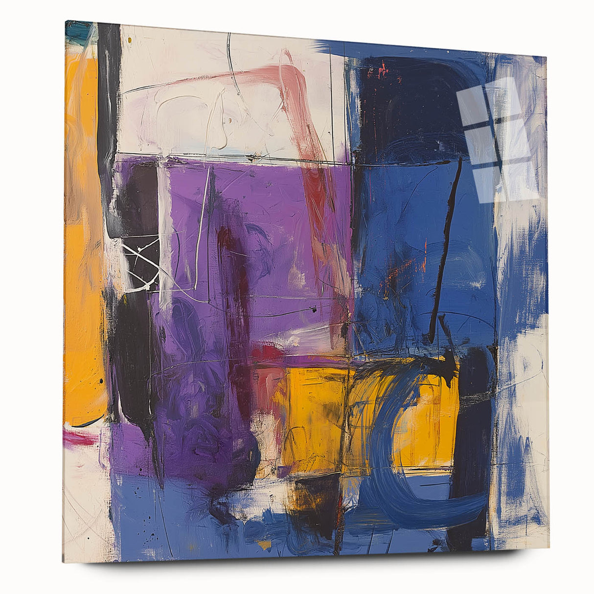 Modern Abstract Expressionist Wall Art – Bold Colorful Canvas