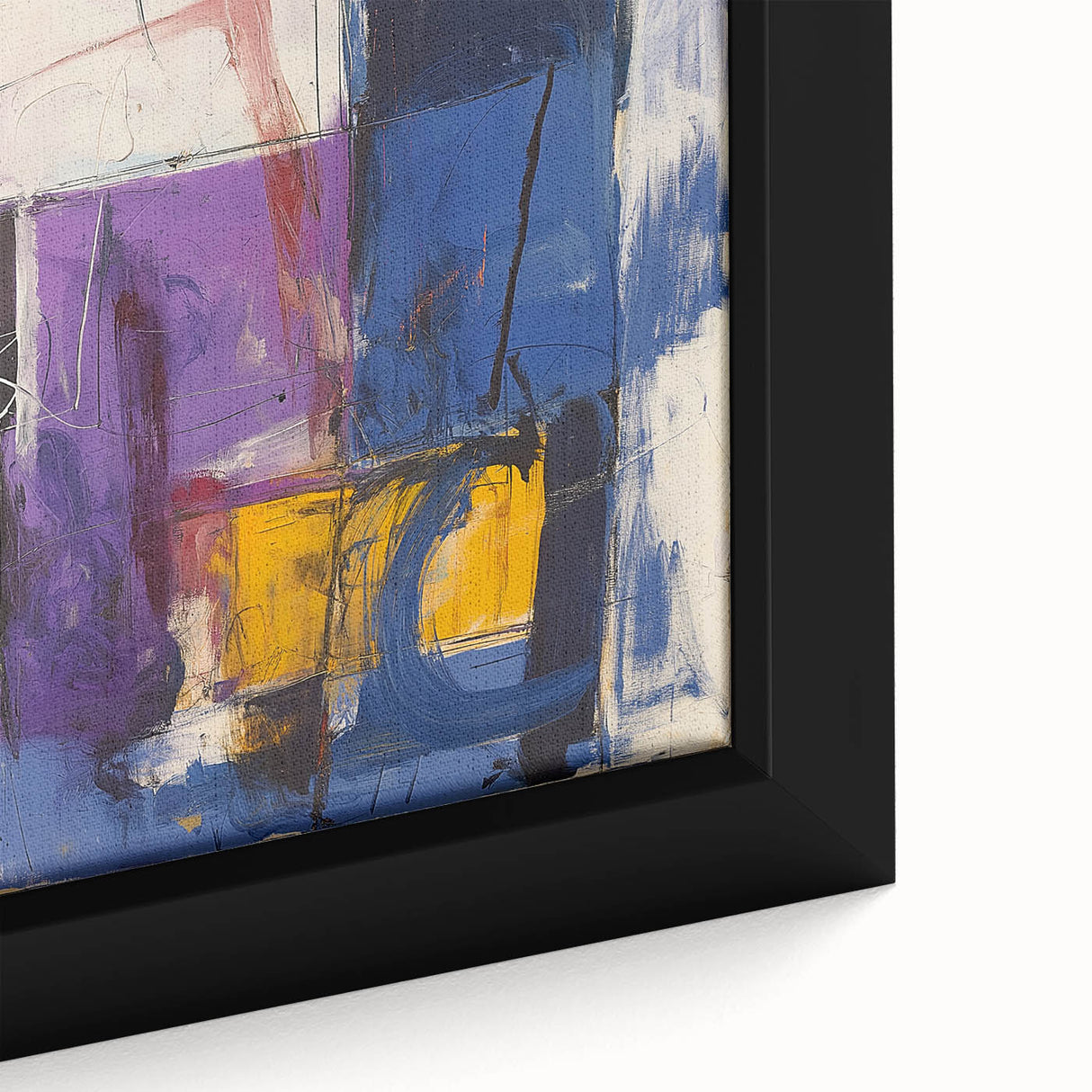 Modern Abstract Expressionist Wall Art – Bold Colorful Canvas
