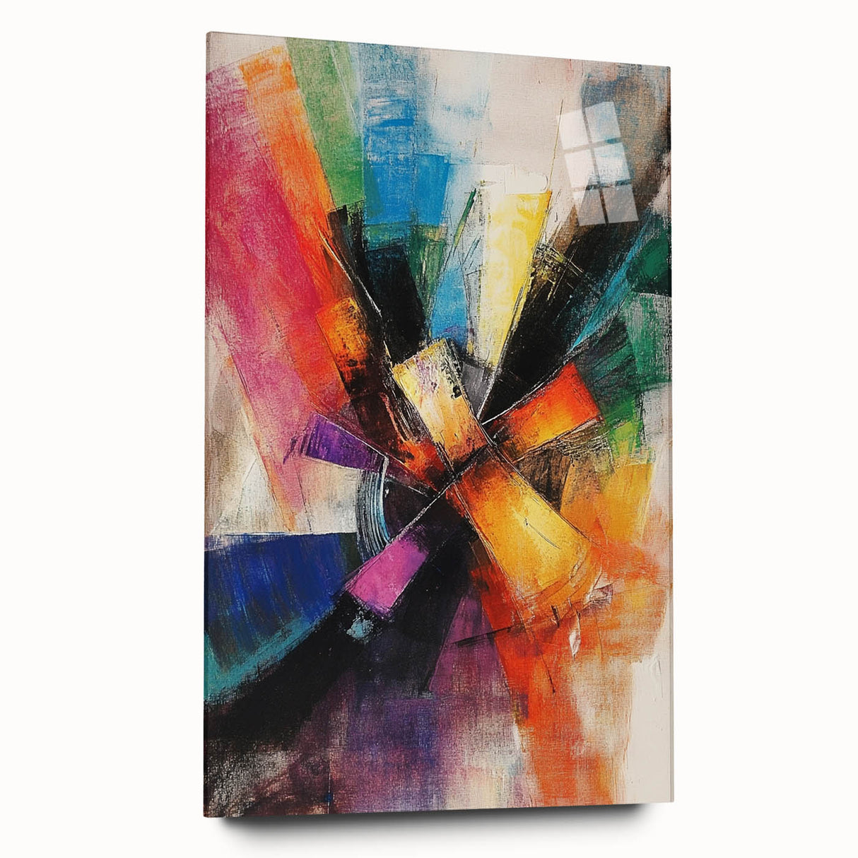 Vibrant Abstract Expressionist Wall Art – Multicolor Canvas Print