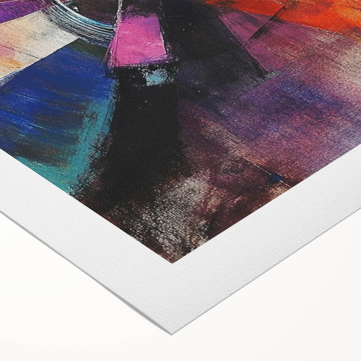 Vibrant Abstract Expressionist Wall Art – Multicolor Canvas Print