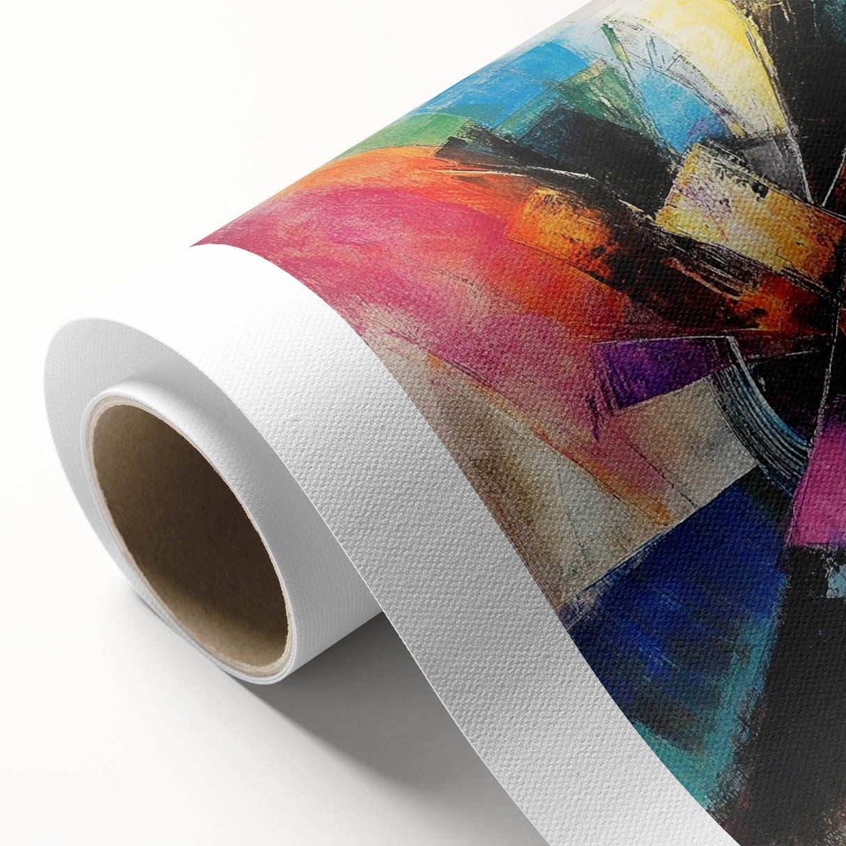 Vibrant Abstract Expressionist Wall Art – Multicolor Canvas Print