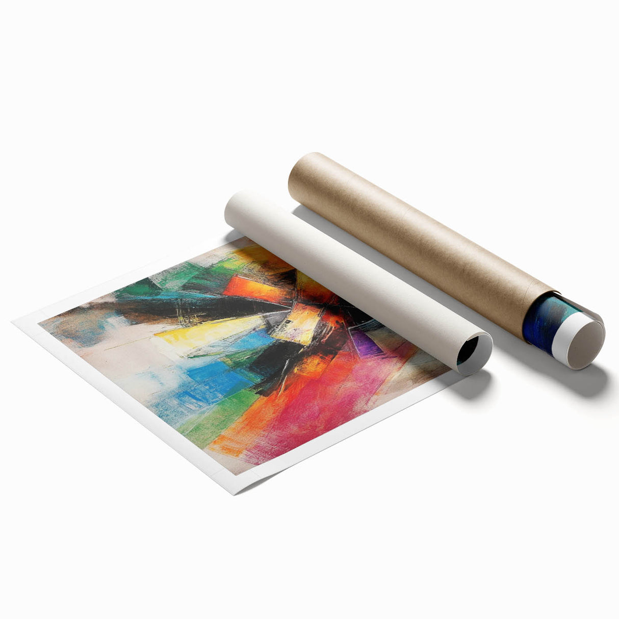 Vibrant Abstract Expressionist Wall Art – Multicolor Canvas Print