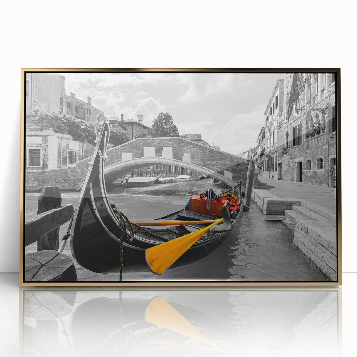 Cityscape Photography Prints – Vibrant Venice Gondola Wall Art