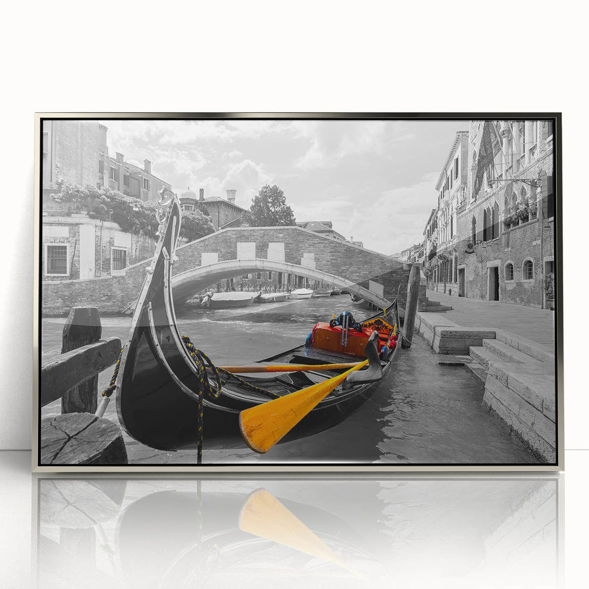 Cityscape Photography Prints – Vibrant Venice Gondola Wall Art