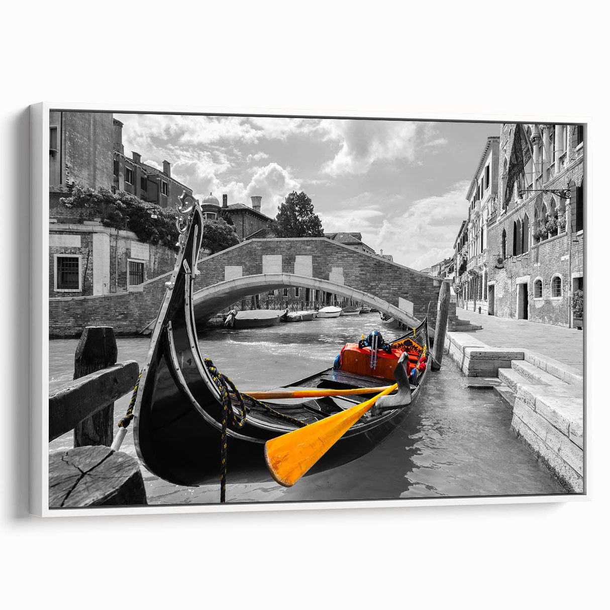 Cityscape Photography Prints – Vibrant Venice Gondola Wall Art