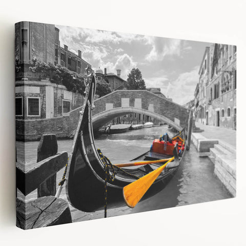 Cityscape Photography Prints – Vibrant Venice Gondola Wall Art