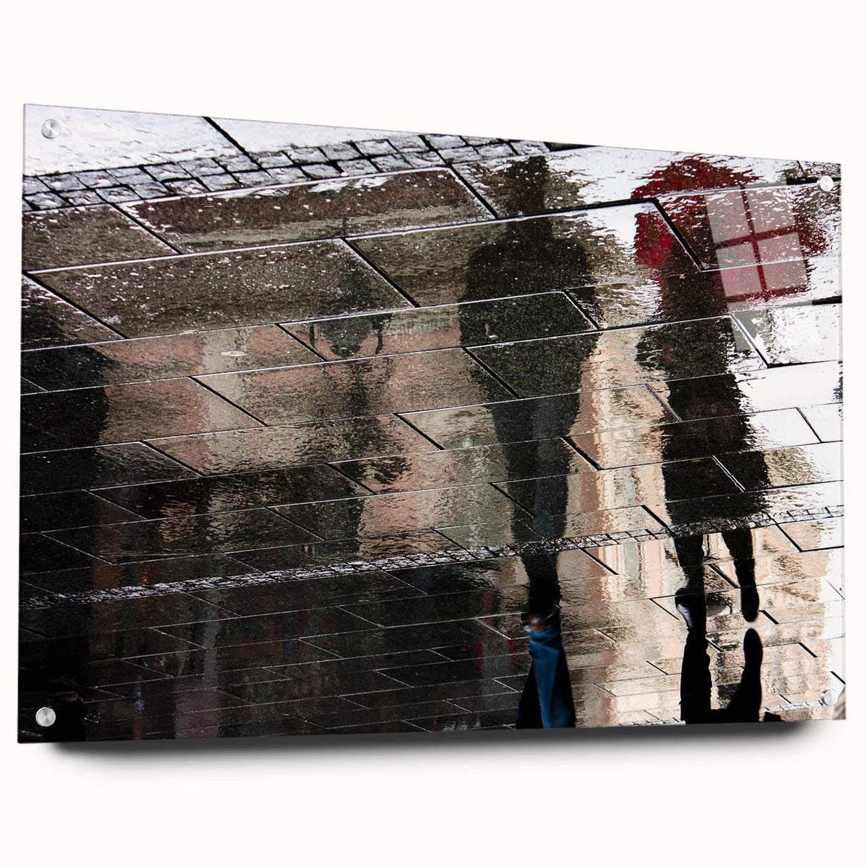 Vibrant Cityscape Canvas Prints – Rainy Reflection Urban Art