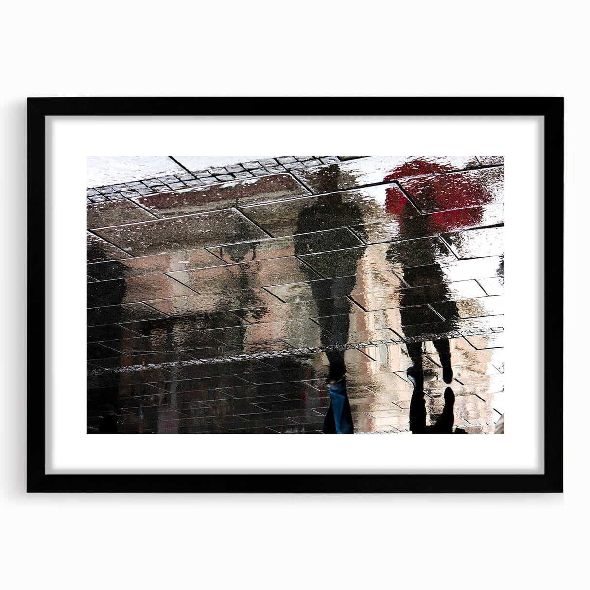 Vibrant Cityscape Canvas Prints – Rainy Reflection Urban Art