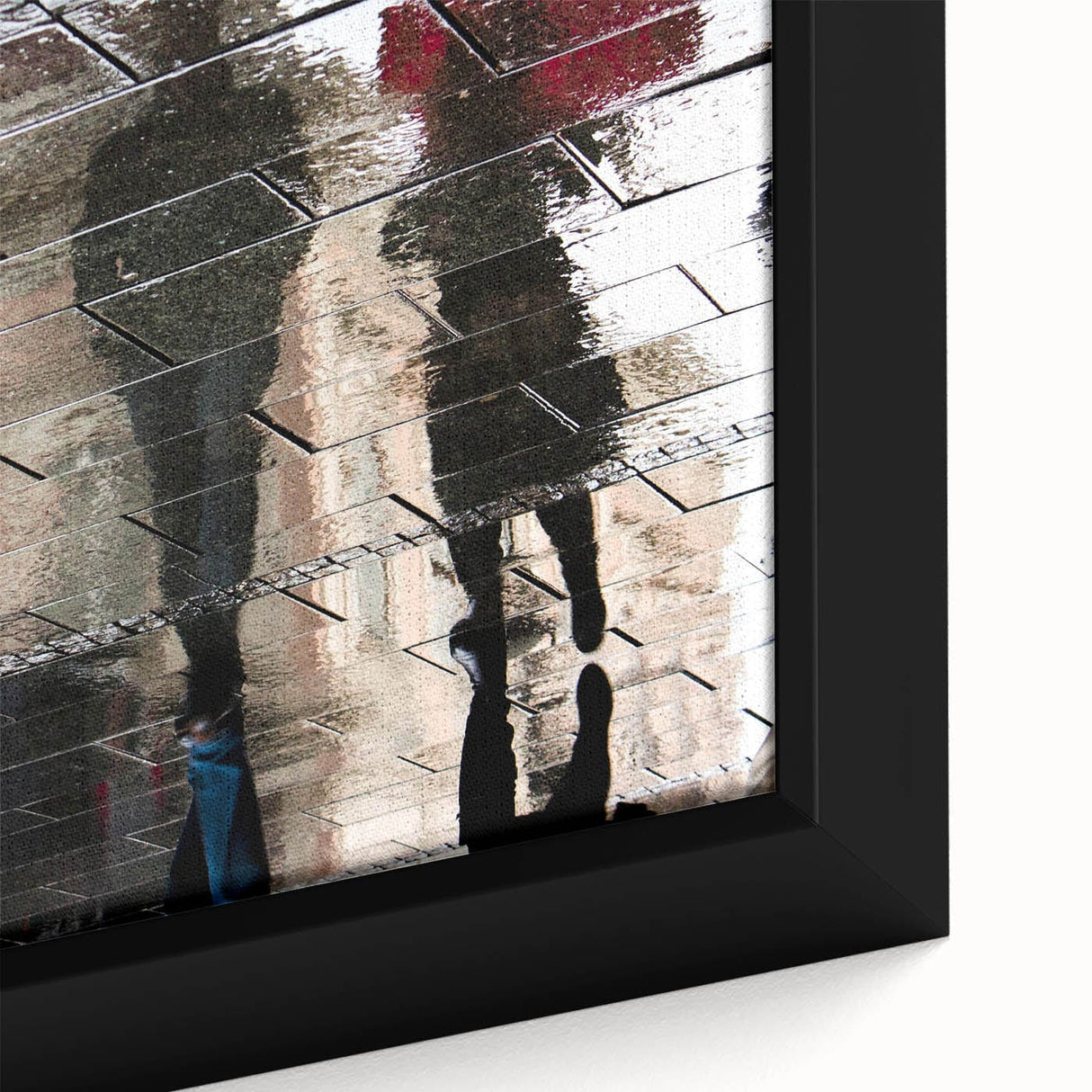 Vibrant Cityscape Canvas Prints – Rainy Reflection Urban Art