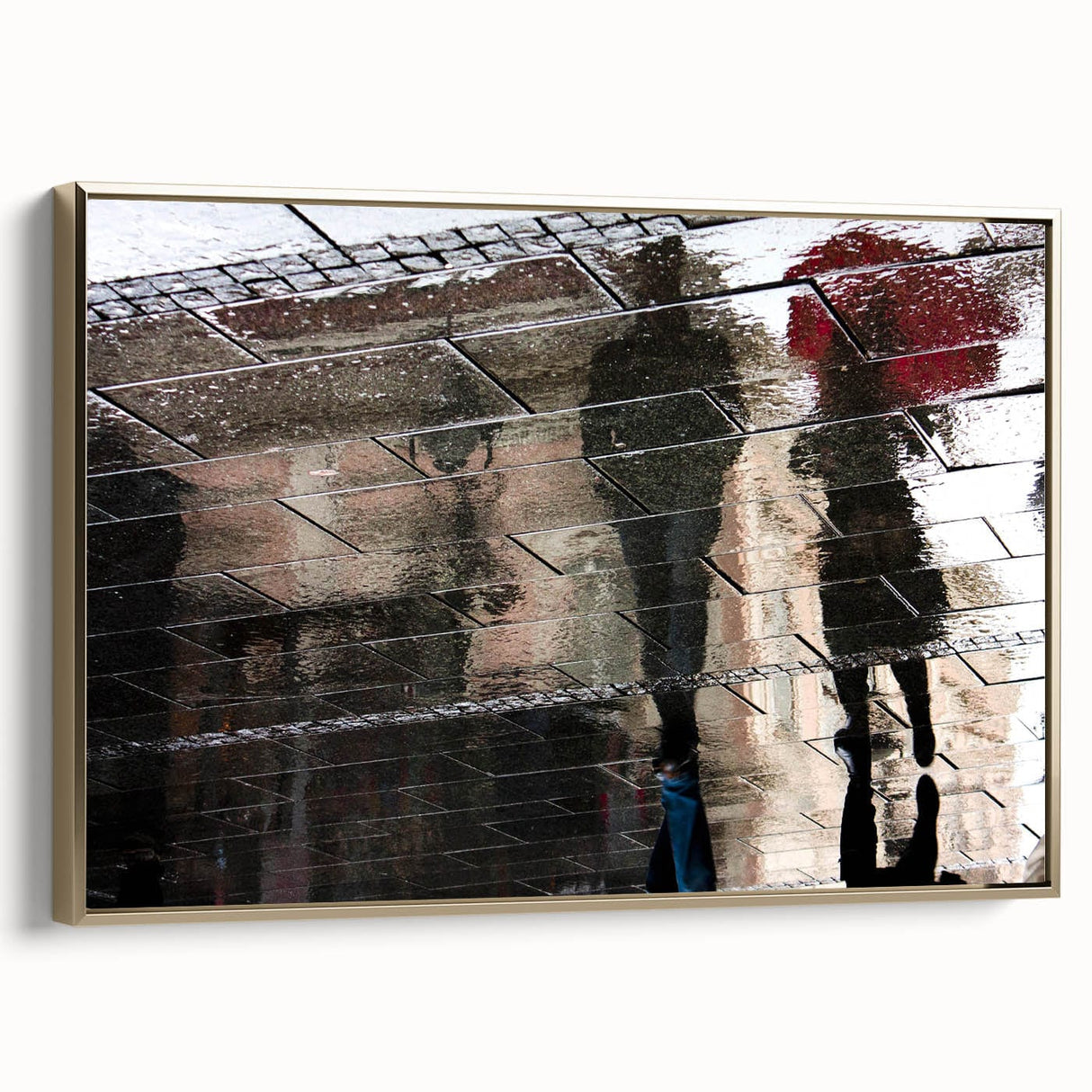 Vibrant Cityscape Canvas Prints – Rainy Reflection Urban Art