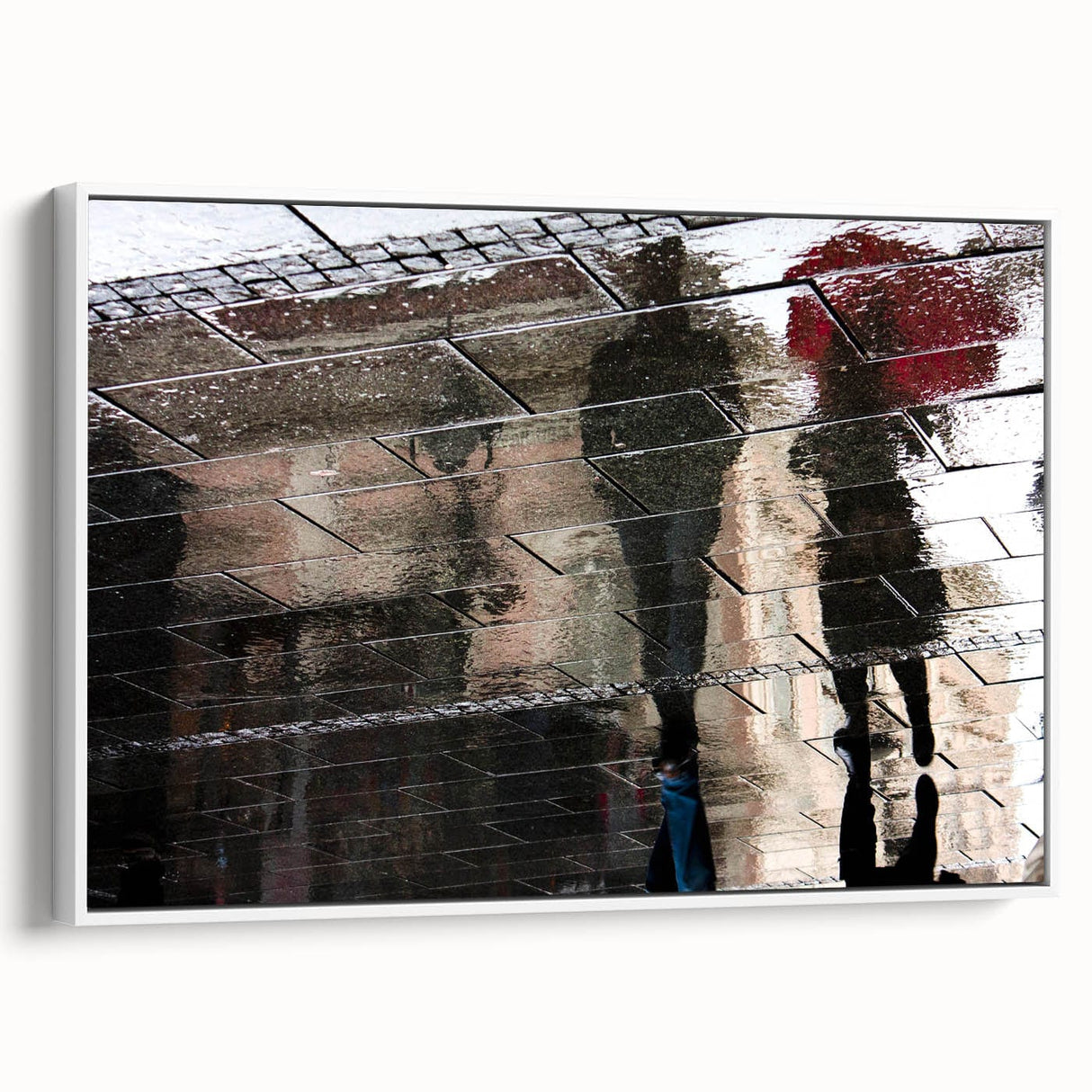 Vibrant Cityscape Canvas Prints – Rainy Reflection Urban Art