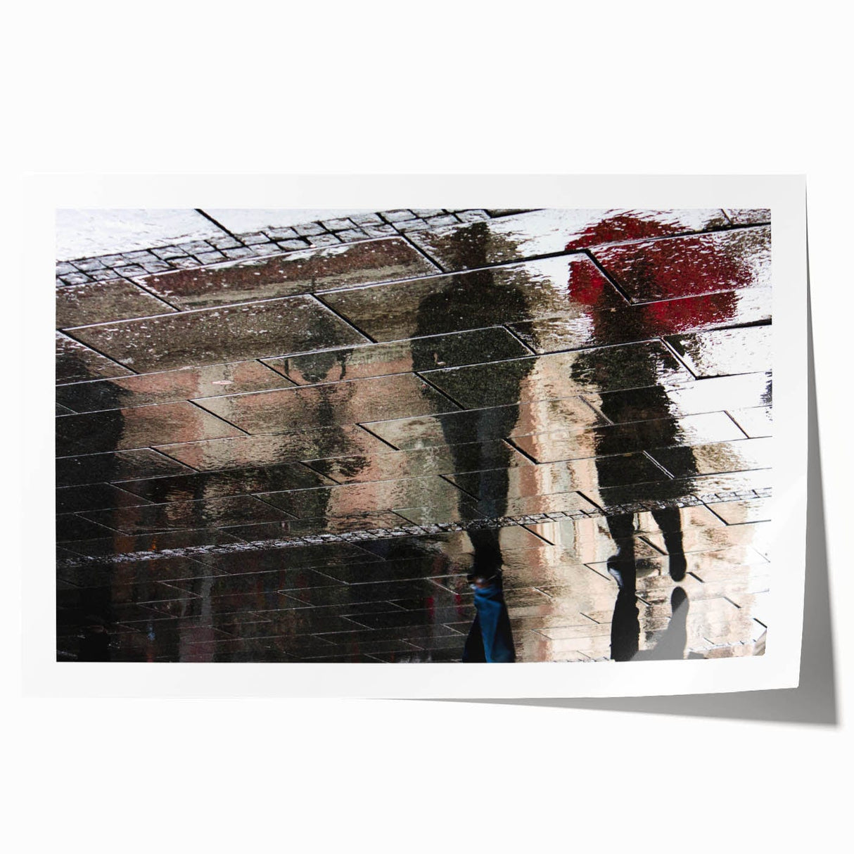 Vibrant Cityscape Canvas Prints – Rainy Reflection Urban Art
