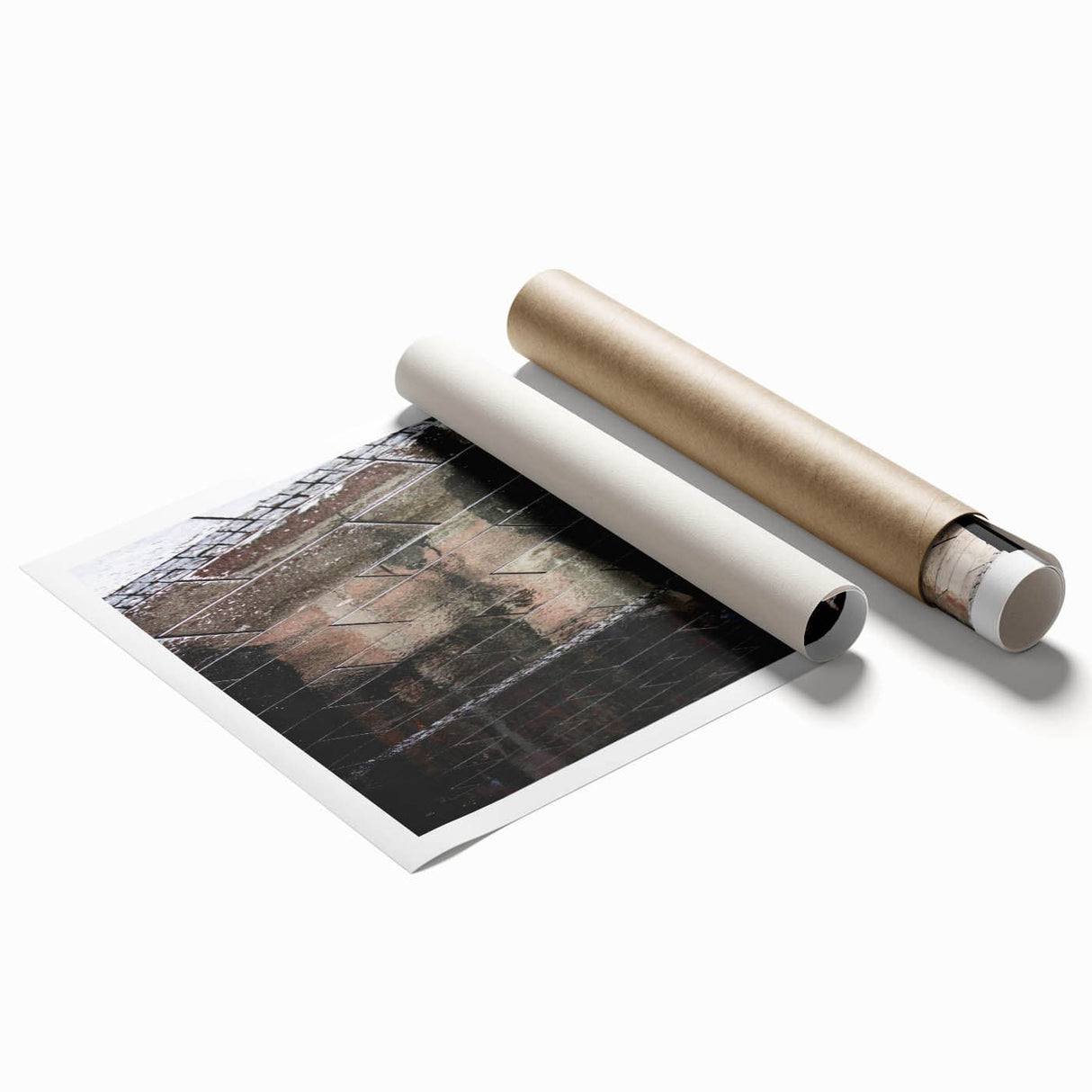 Vibrant Cityscape Canvas Prints – Rainy Reflection Urban Art