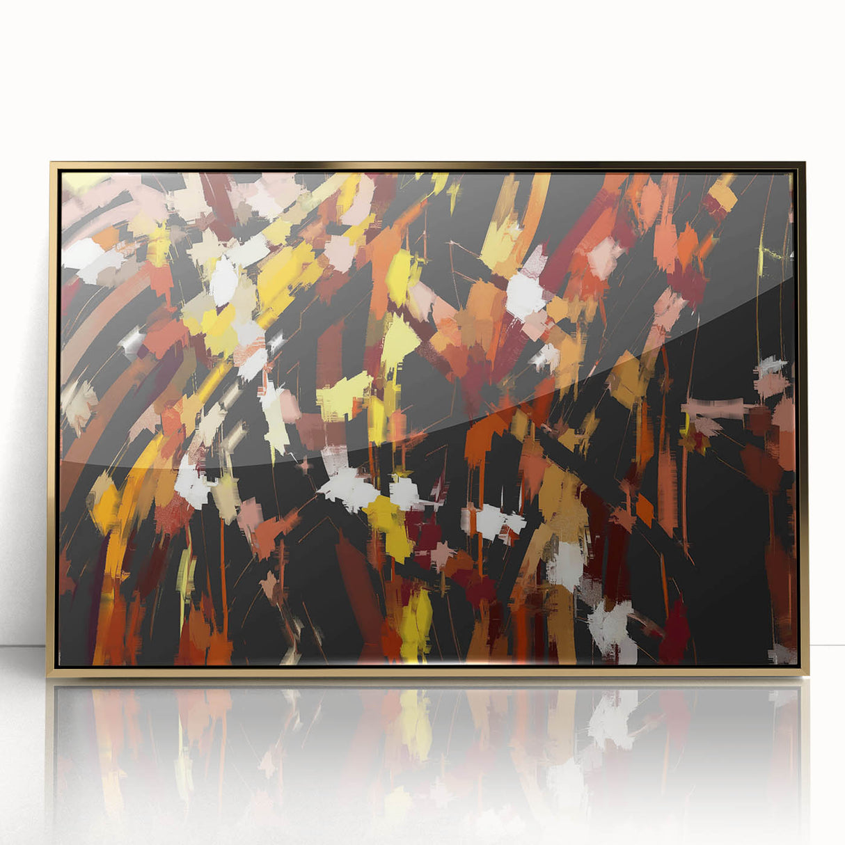 Autumn Sparks Energy – Colorful Abstract Wall Hangings in Bold Tones