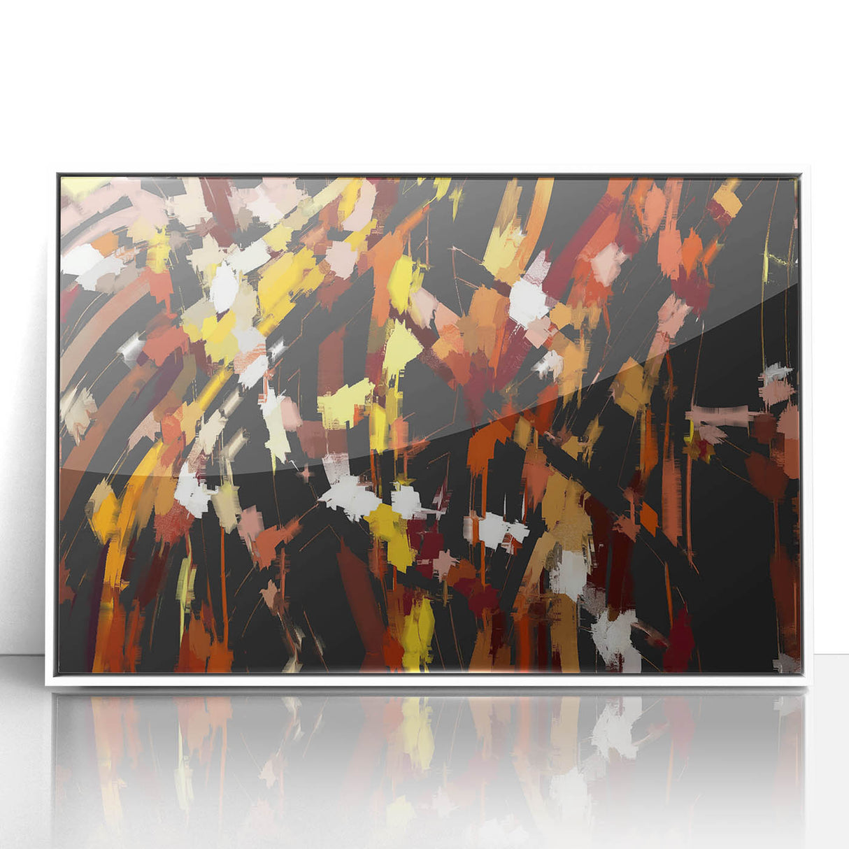 Autumn Sparks Energy – Colorful Abstract Wall Hangings in Bold Tones