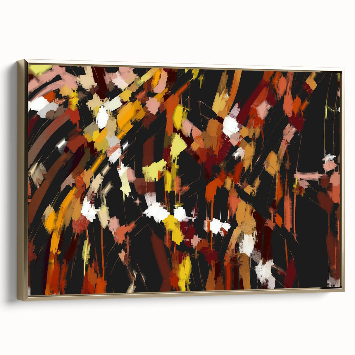Autumn Sparks Energy – Colorful Abstract Wall Hangings in Bold Tones