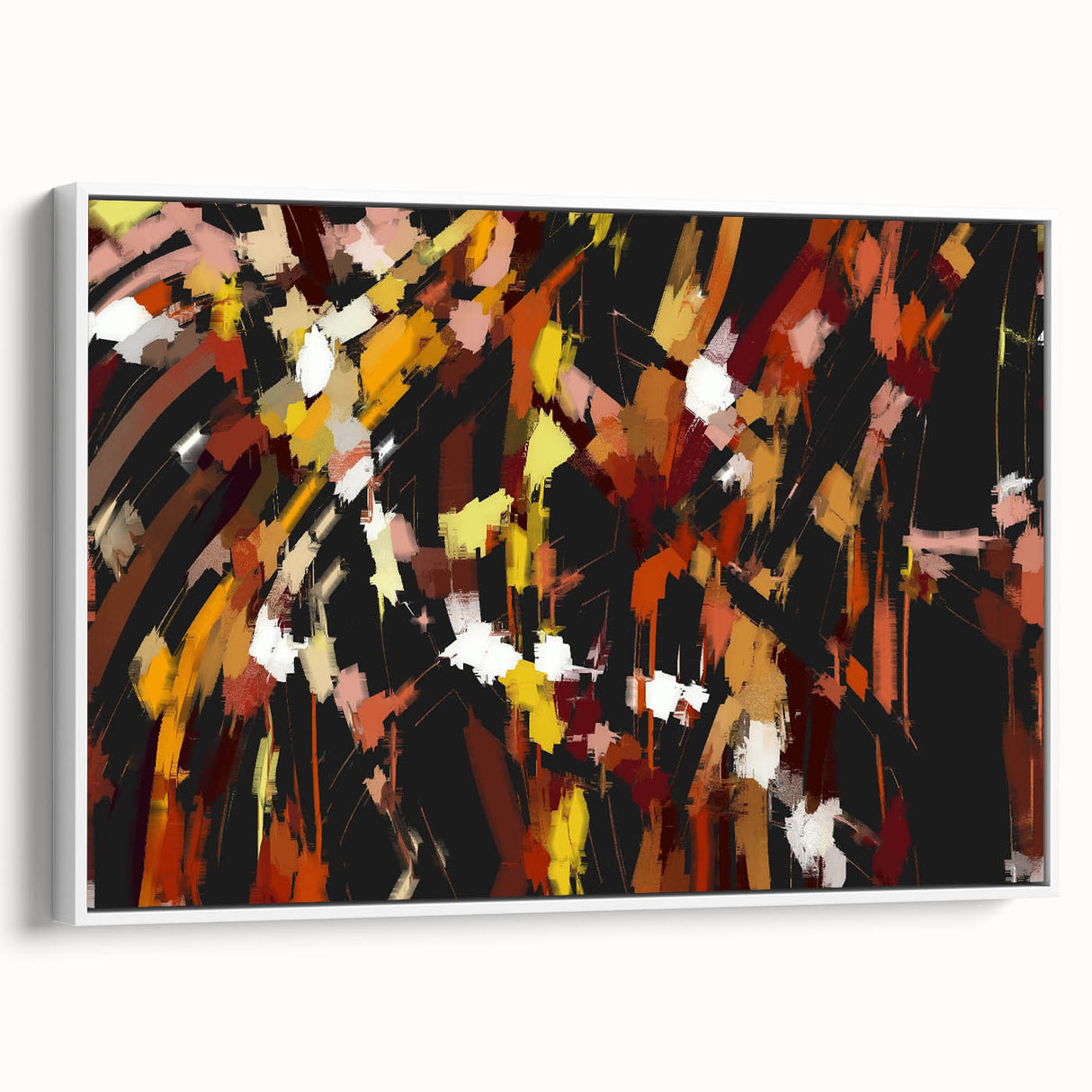 Autumn Sparks Energy – Colorful Abstract Wall Hangings in Bold Tones