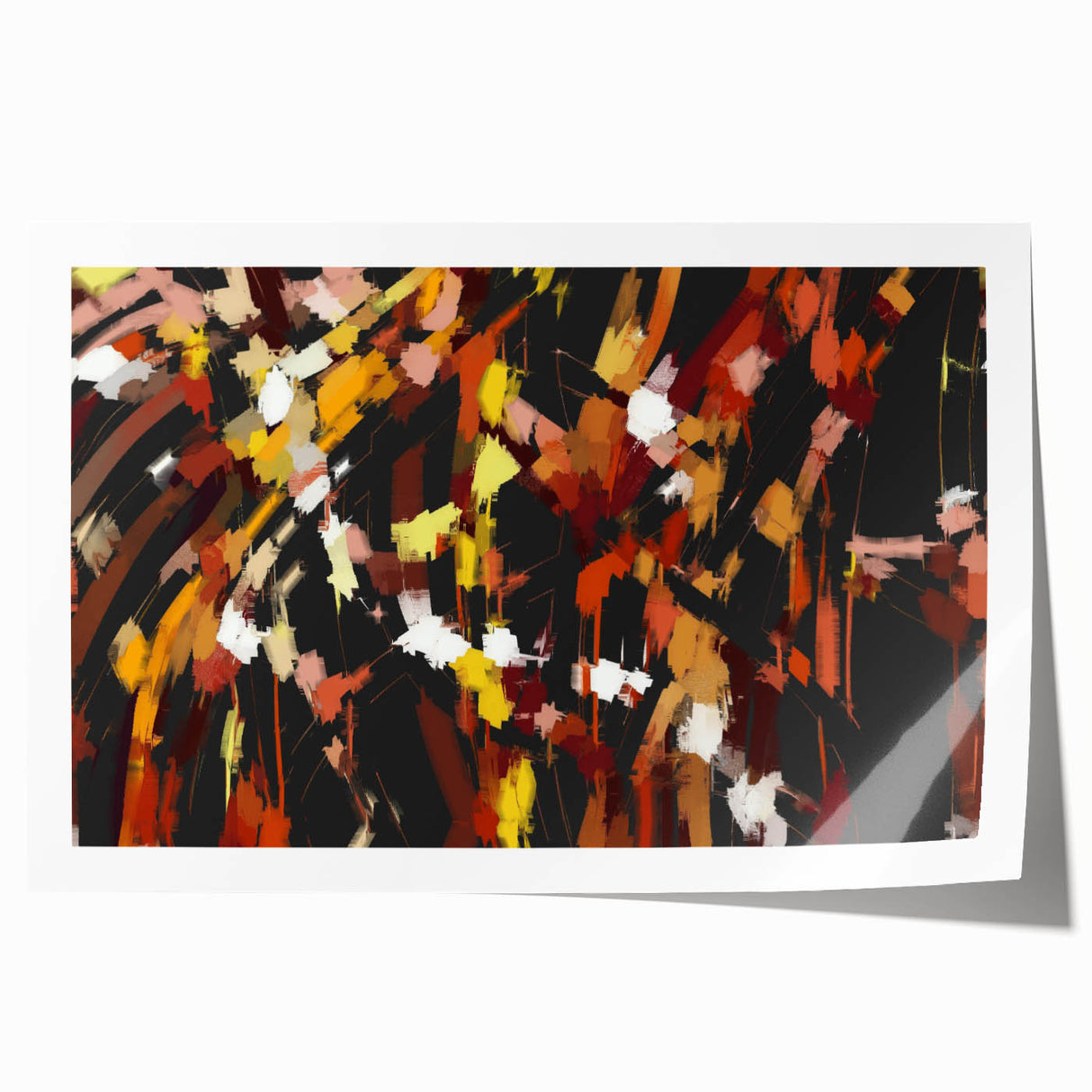 Autumn Sparks Energy – Colorful Abstract Wall Hangings in Bold Tones