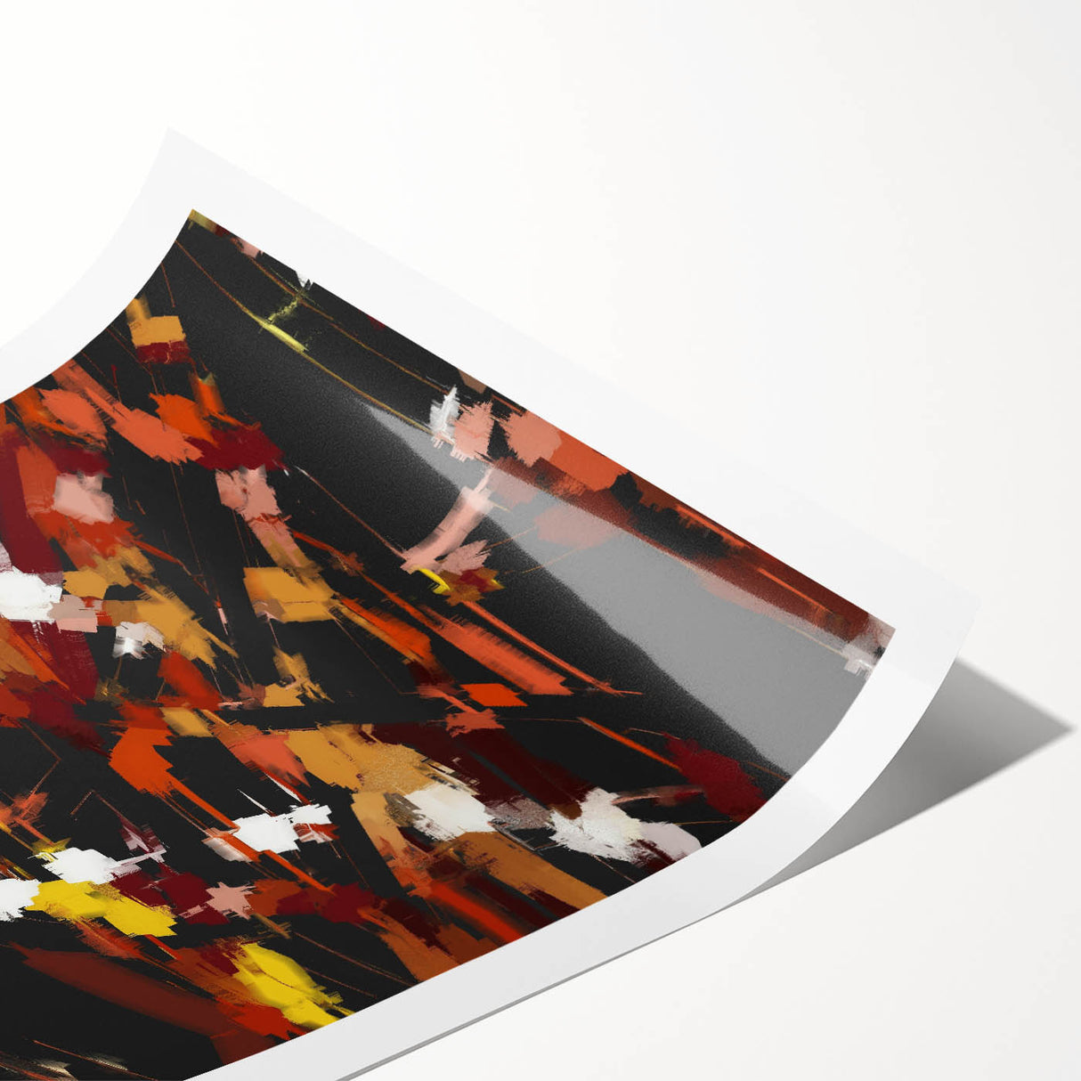 Autumn Sparks Energy – Colorful Abstract Wall Hangings in Bold Tones