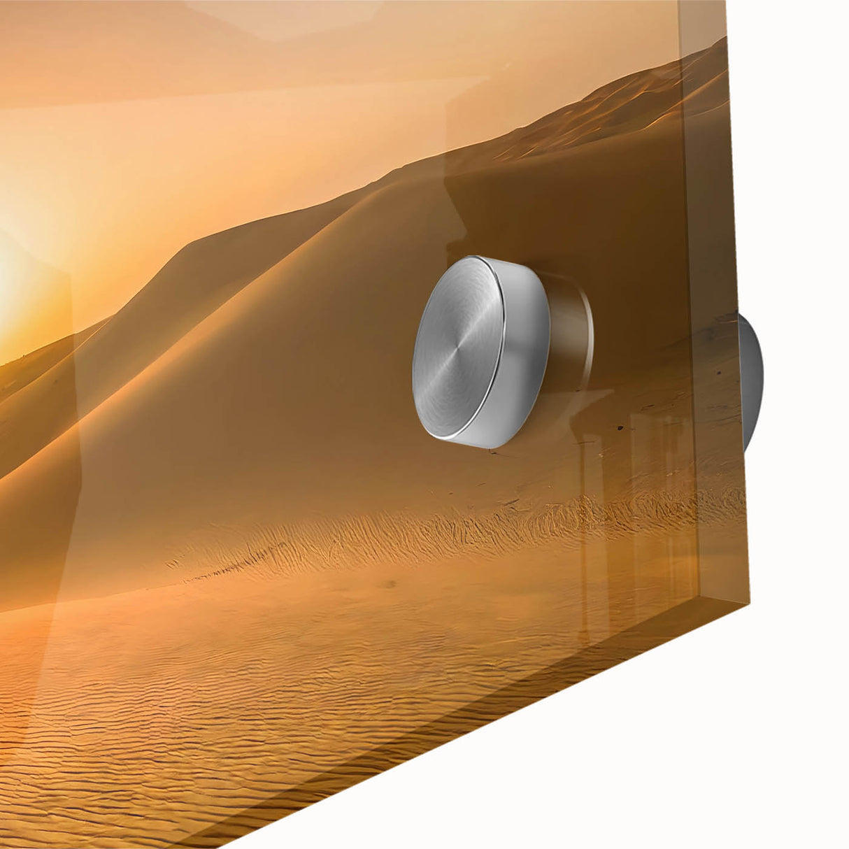 Modern Minimalist Landscape Prints – Camel at Golden Desert Sunset