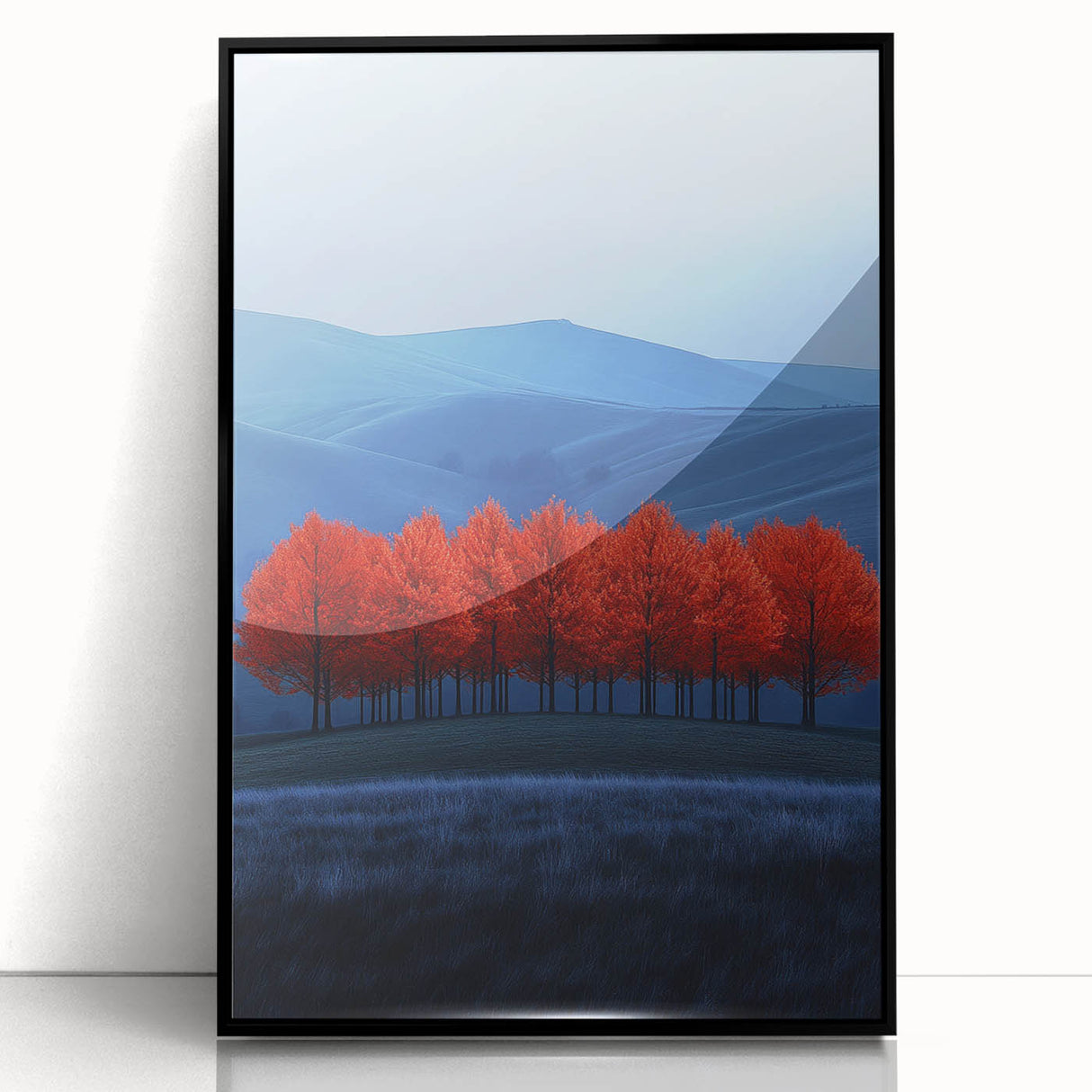 Vibrant Red Trees - Fine Art Photography Canvas Prints