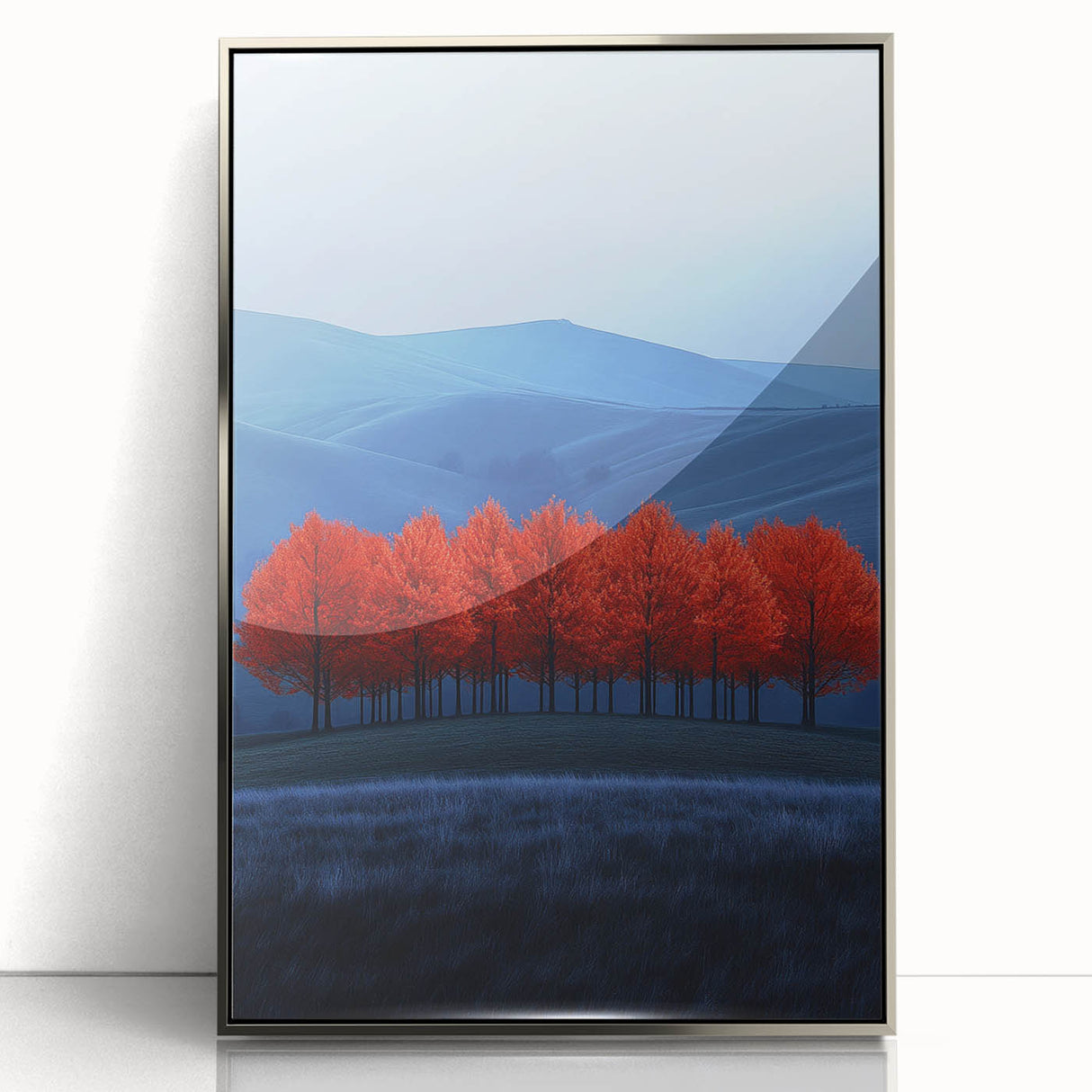 Vibrant Red Trees - Fine Art Photography Canvas Prints