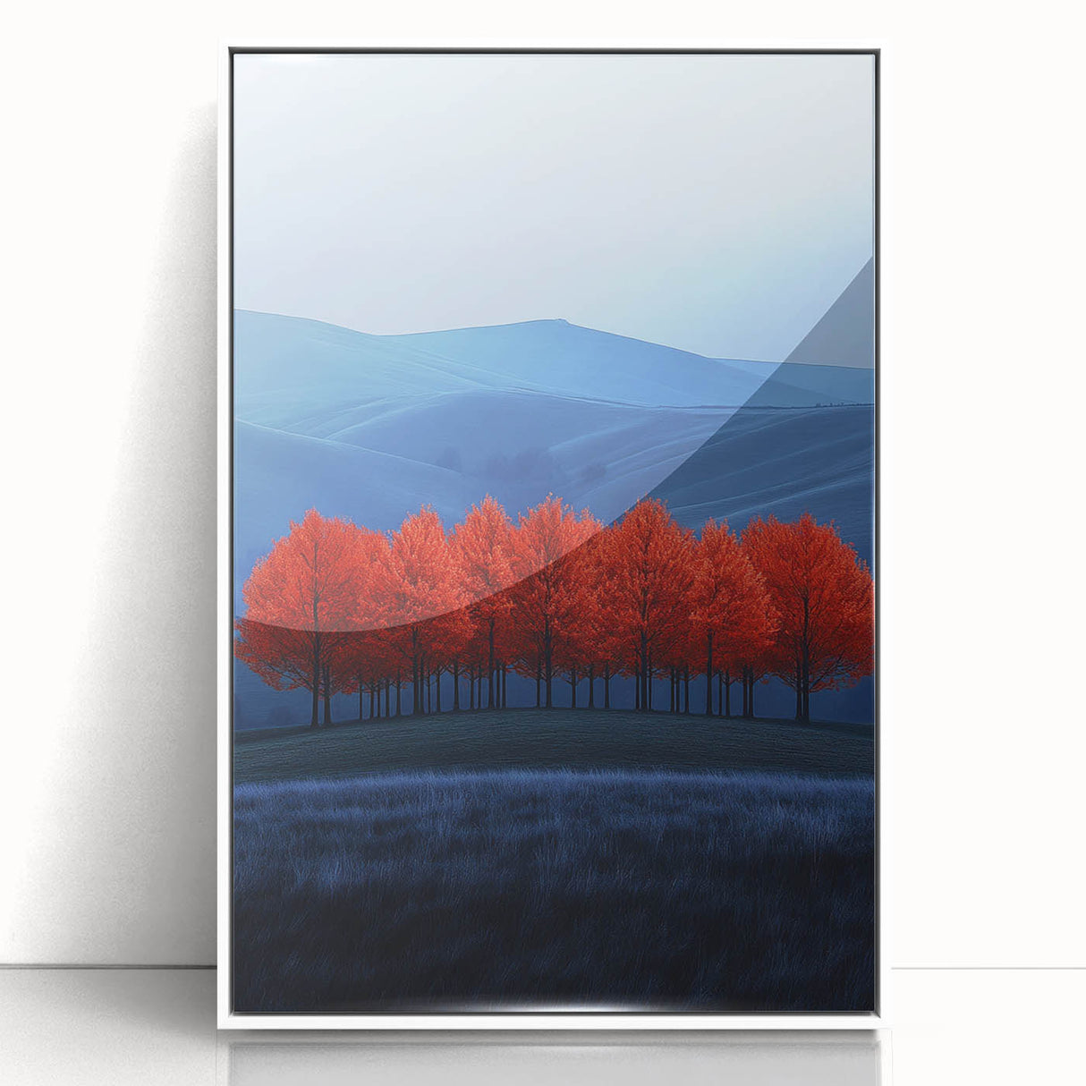 Vibrant Red Trees - Fine Art Photography Canvas Prints