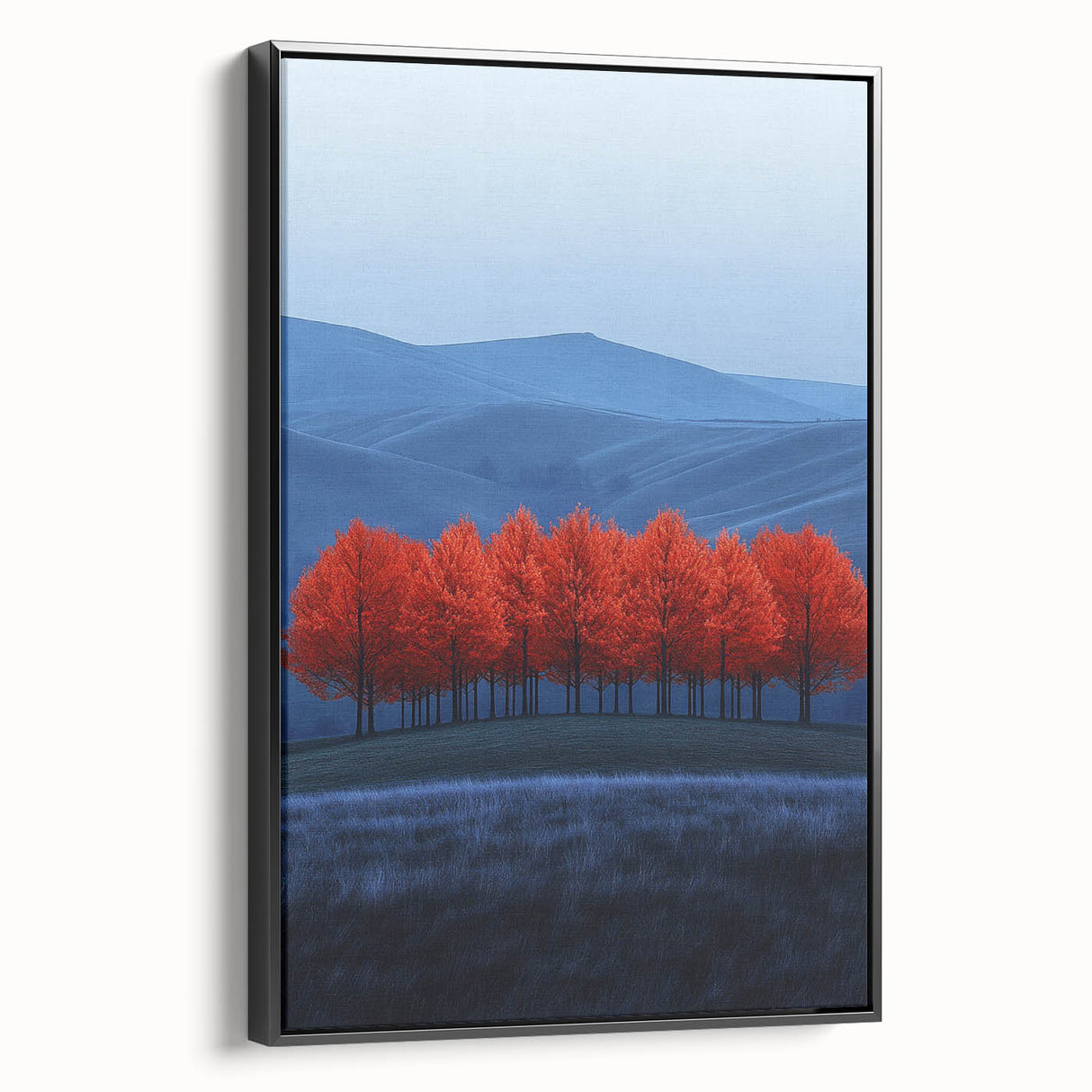 Vibrant Red Trees - Fine Art Photography Canvas Prints