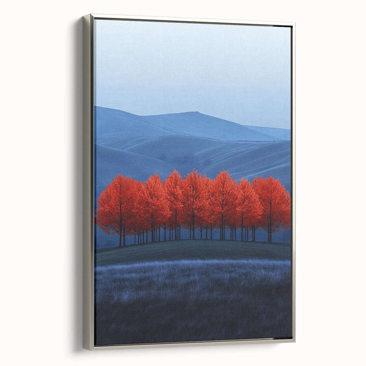 Vibrant Red Trees - Fine Art Photography Canvas Prints