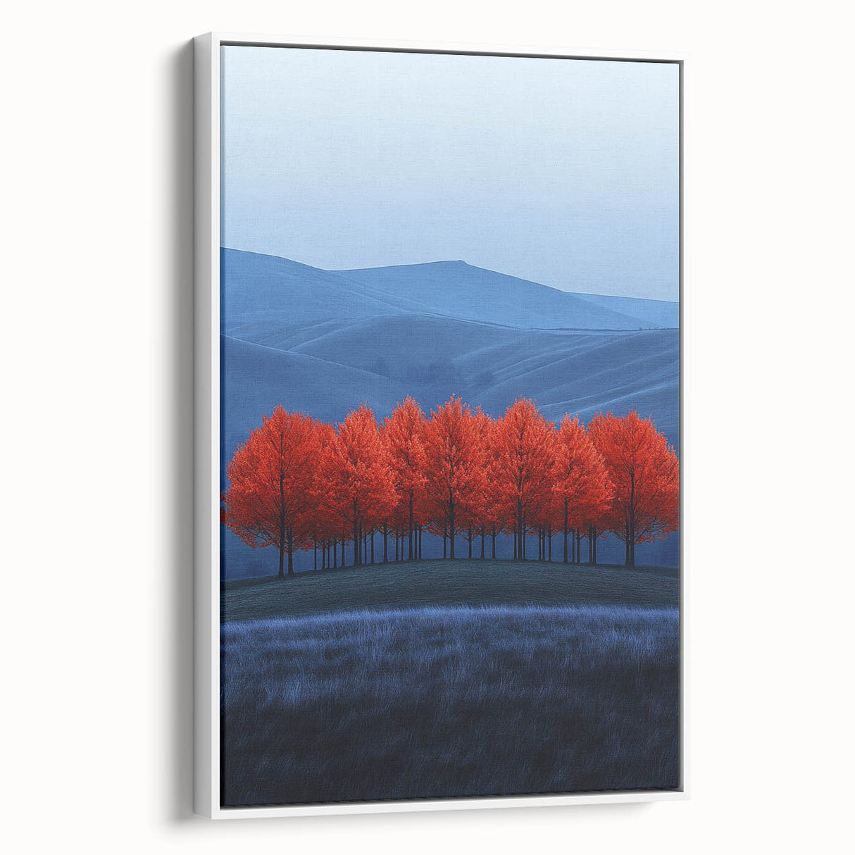 Vibrant Red Trees - Fine Art Photography Canvas Prints