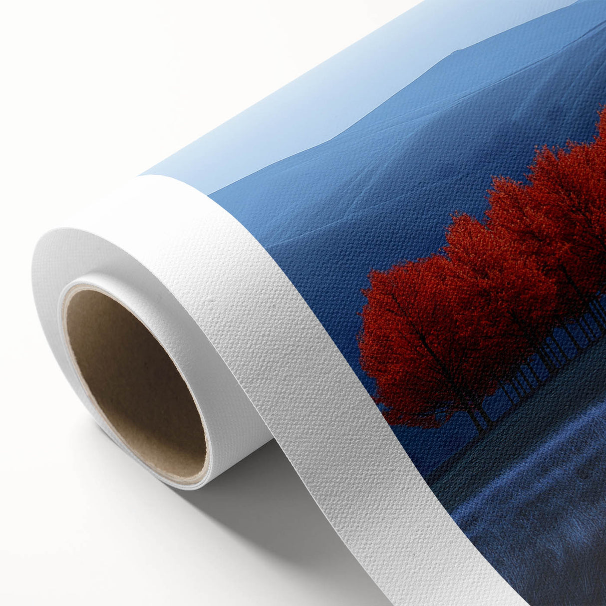 Vibrant Red Trees - Fine Art Photography Canvas Prints