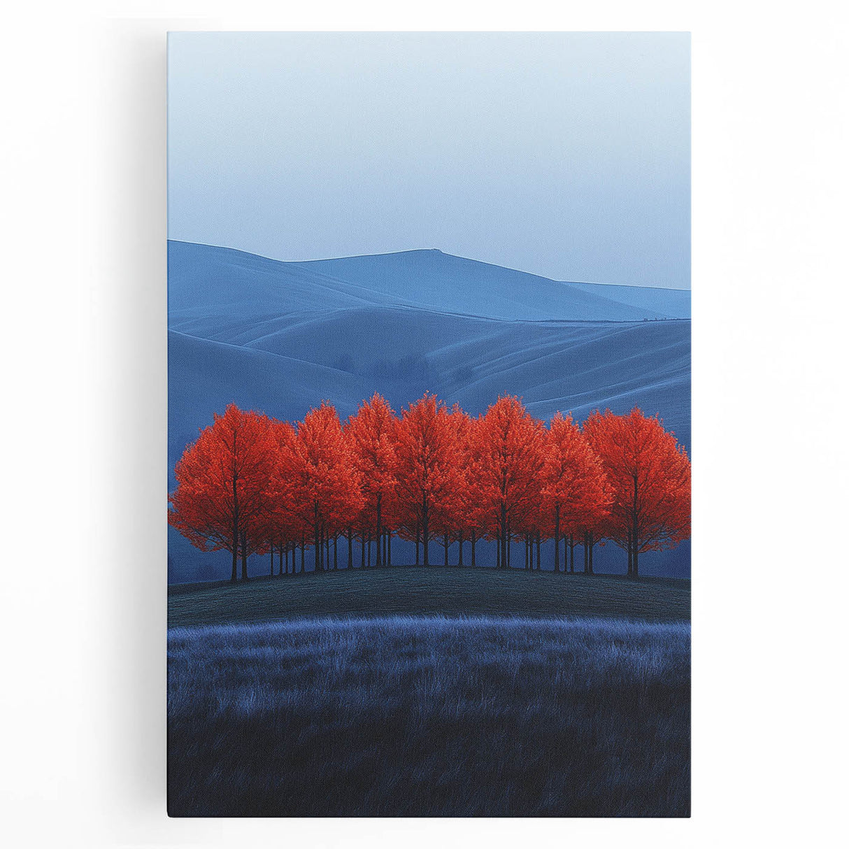Vibrant Red Trees - Fine Art Photography Canvas Prints