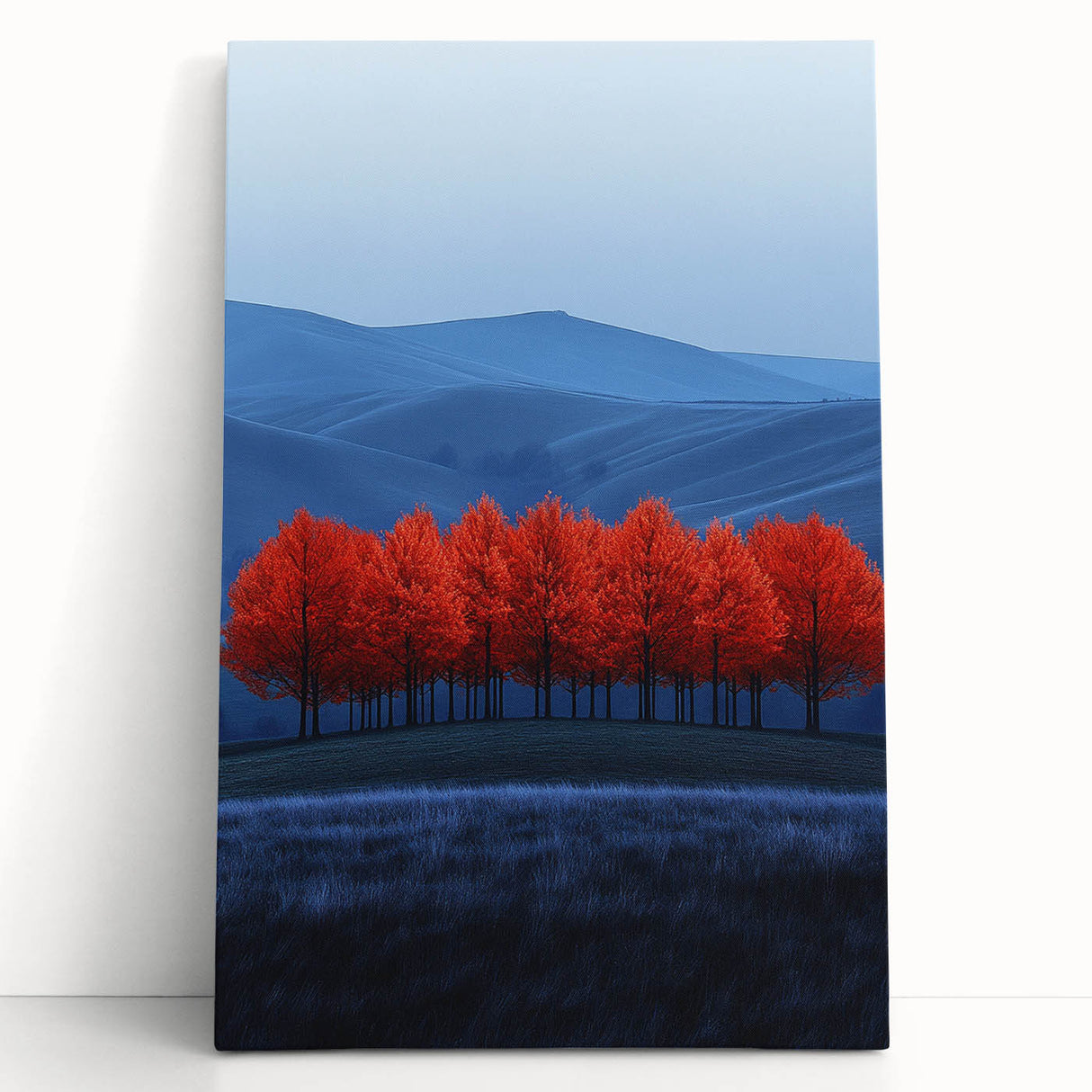 Vibrant Red Trees - Fine Art Photography Canvas Prints