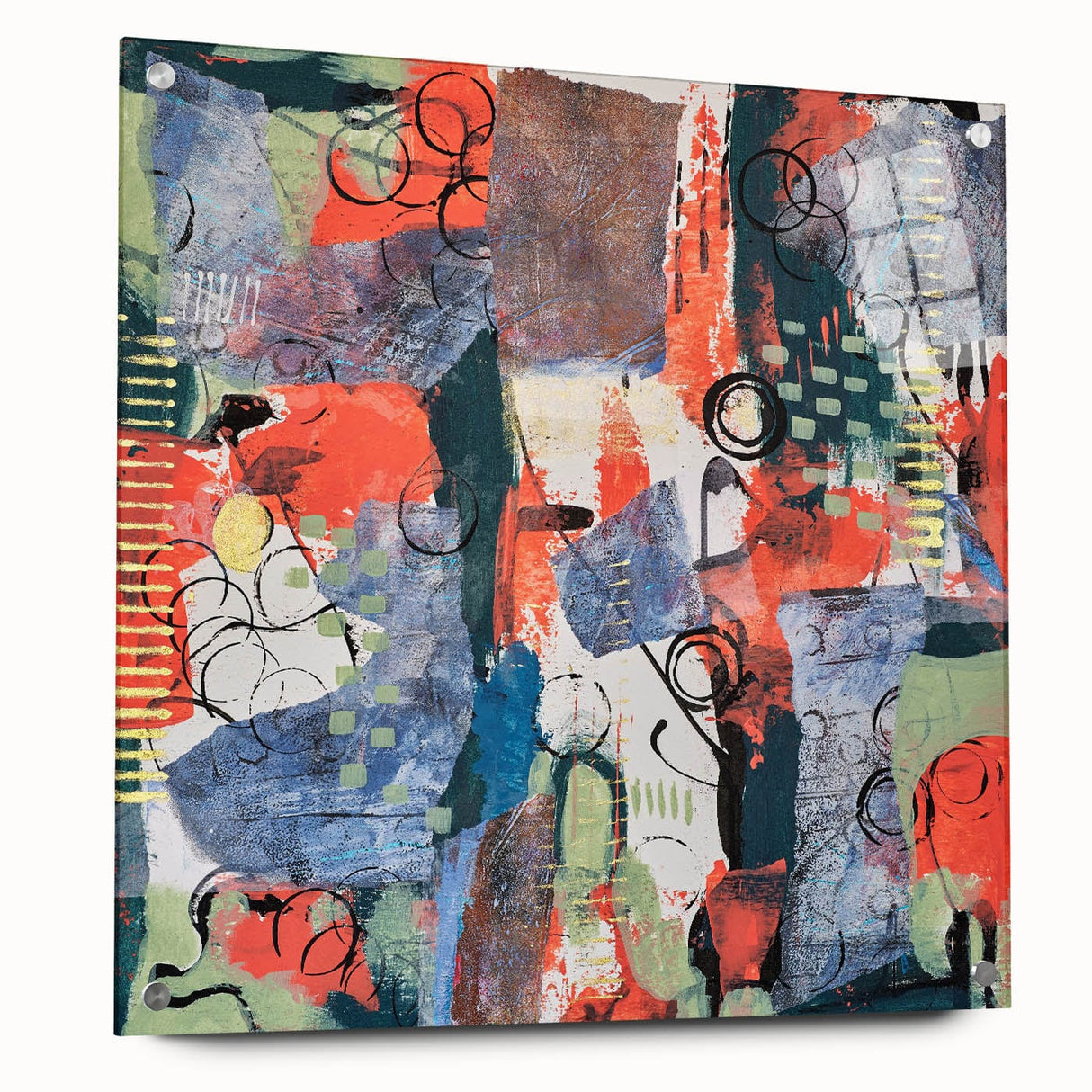 Large Abstract Wall Art – Vibrant Contemporary Canvas Painting