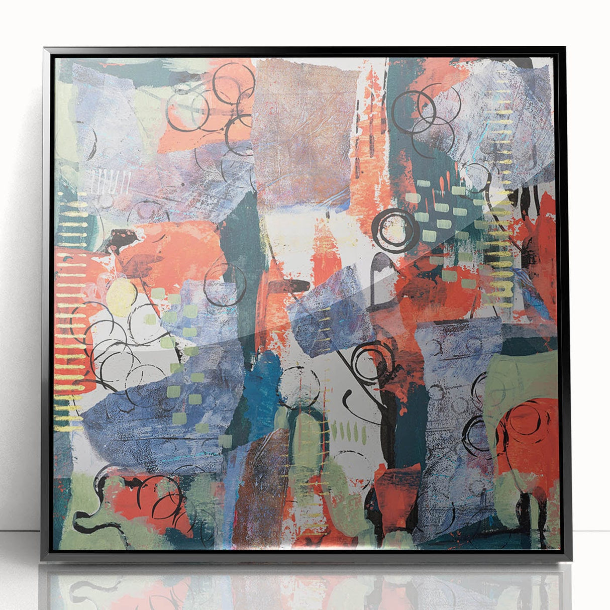 Large Abstract Wall Art – Vibrant Contemporary Canvas Painting