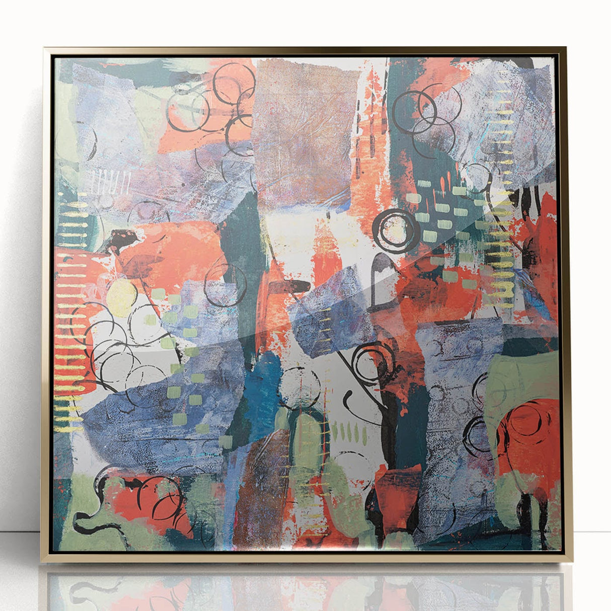 Large Abstract Wall Art – Vibrant Contemporary Canvas Painting