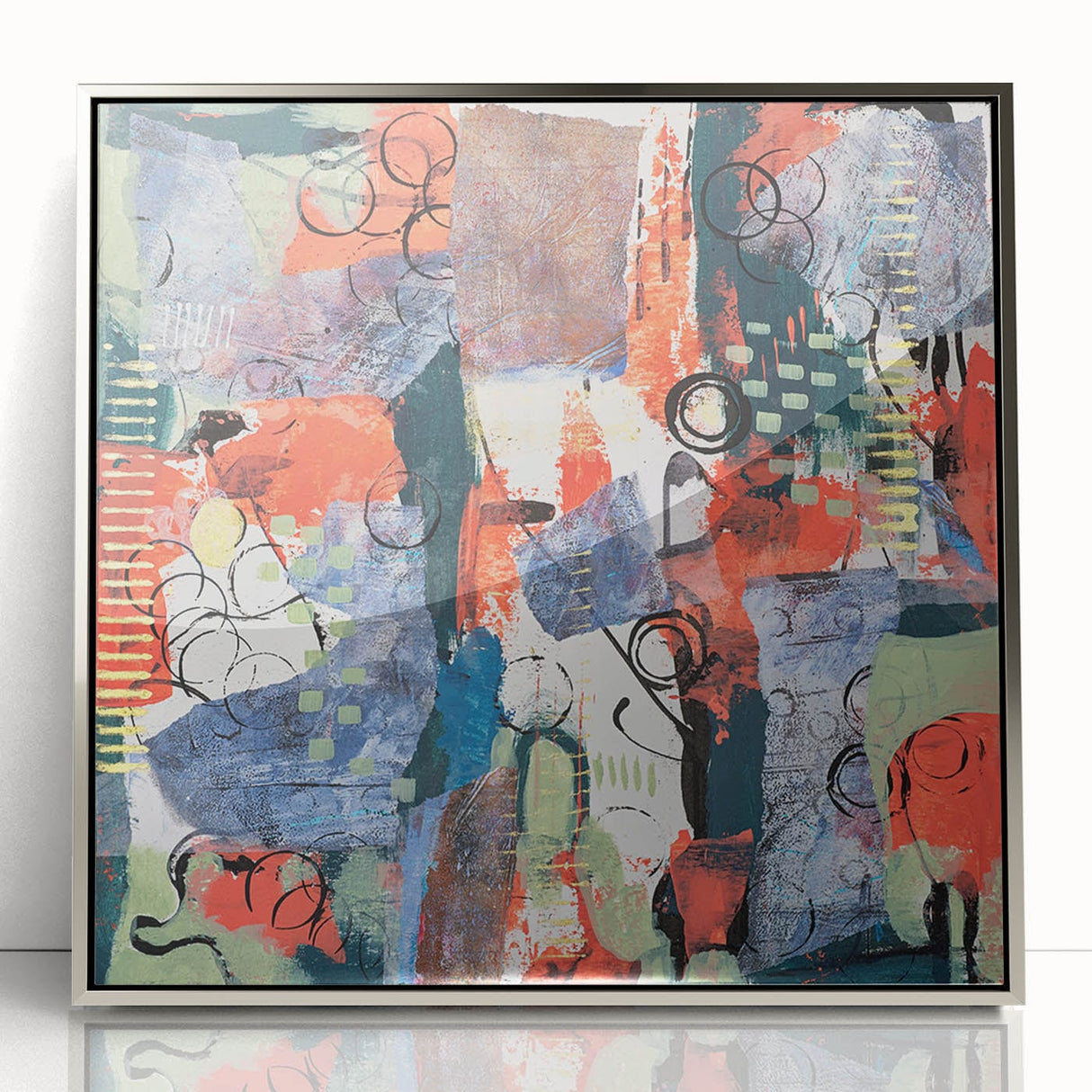 Large Abstract Wall Art – Vibrant Contemporary Canvas Painting