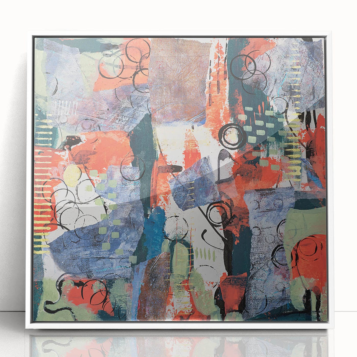 Large Abstract Wall Art – Vibrant Contemporary Canvas Painting