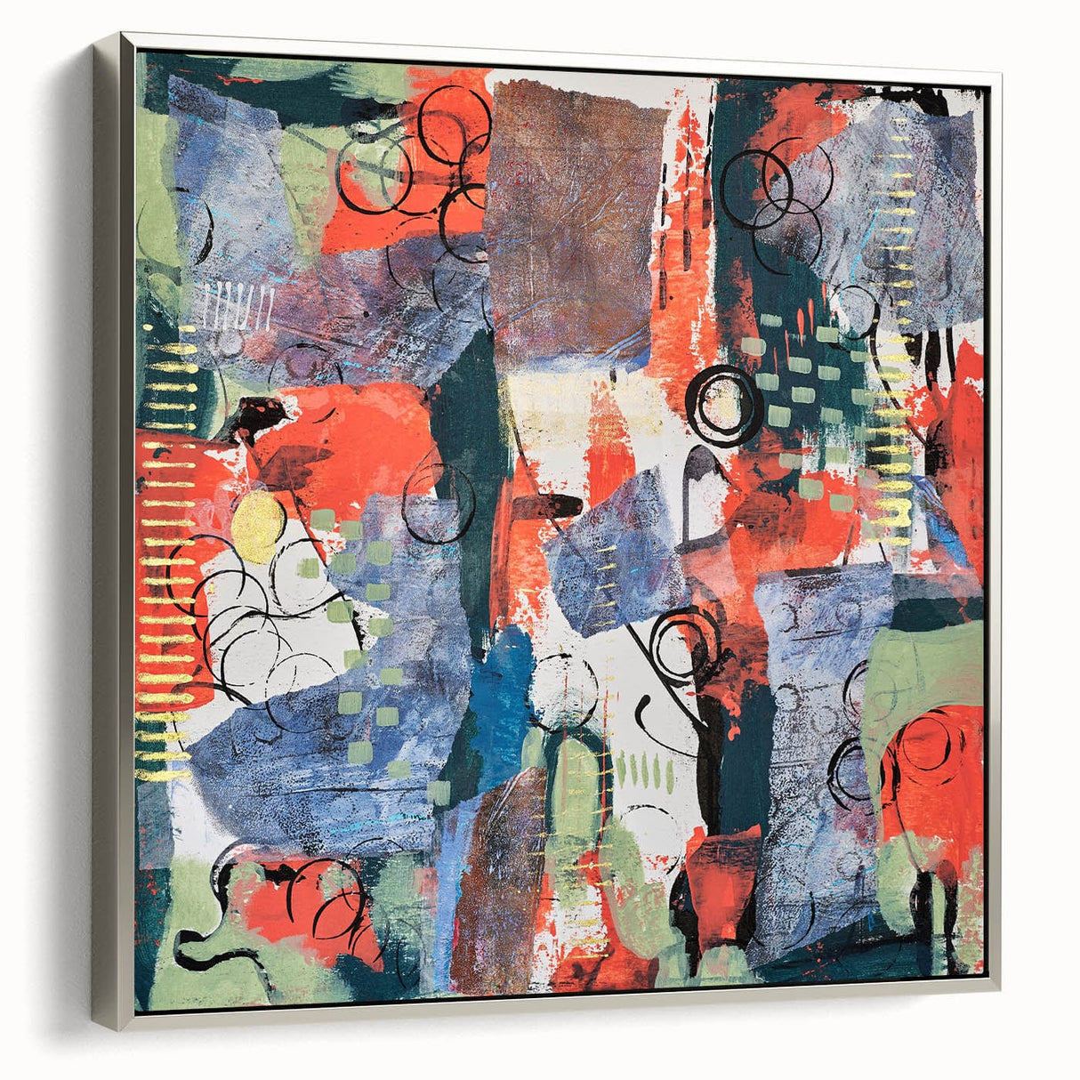 Large Abstract Wall Art – Vibrant Contemporary Canvas Painting