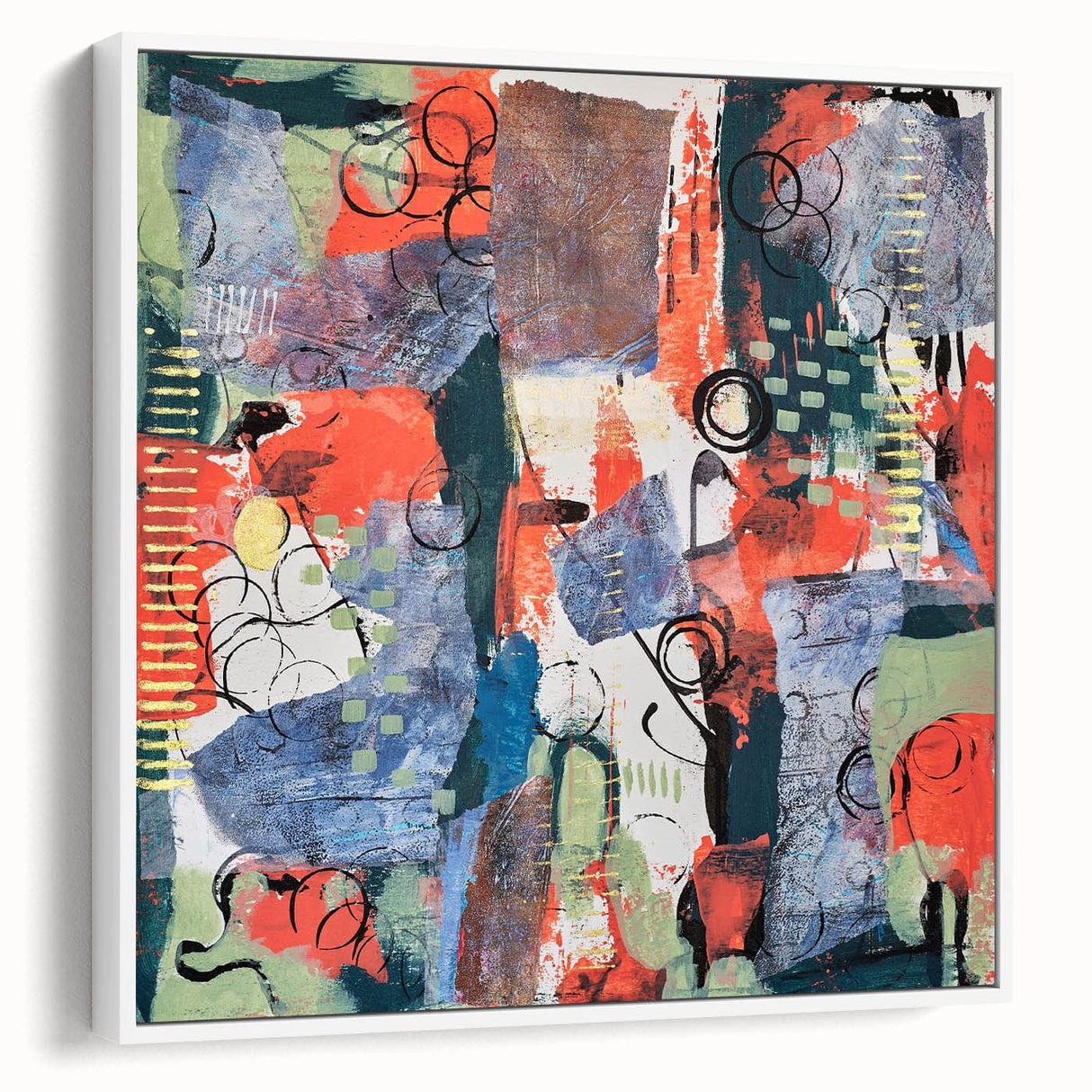 Large Abstract Wall Art – Vibrant Contemporary Canvas Painting
