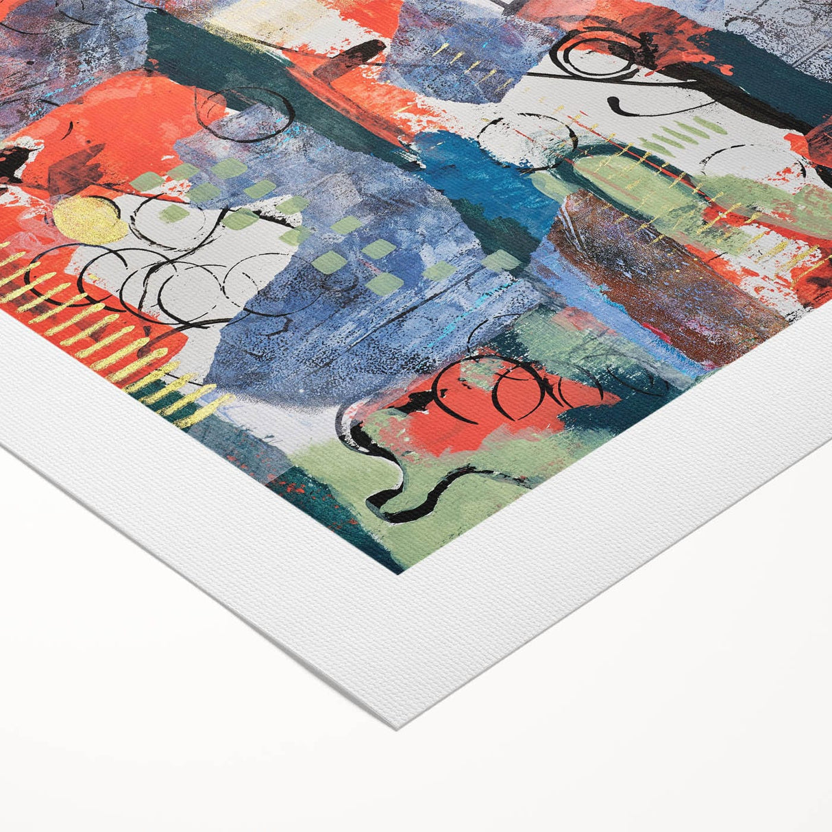 Large Abstract Wall Art – Vibrant Contemporary Canvas Painting