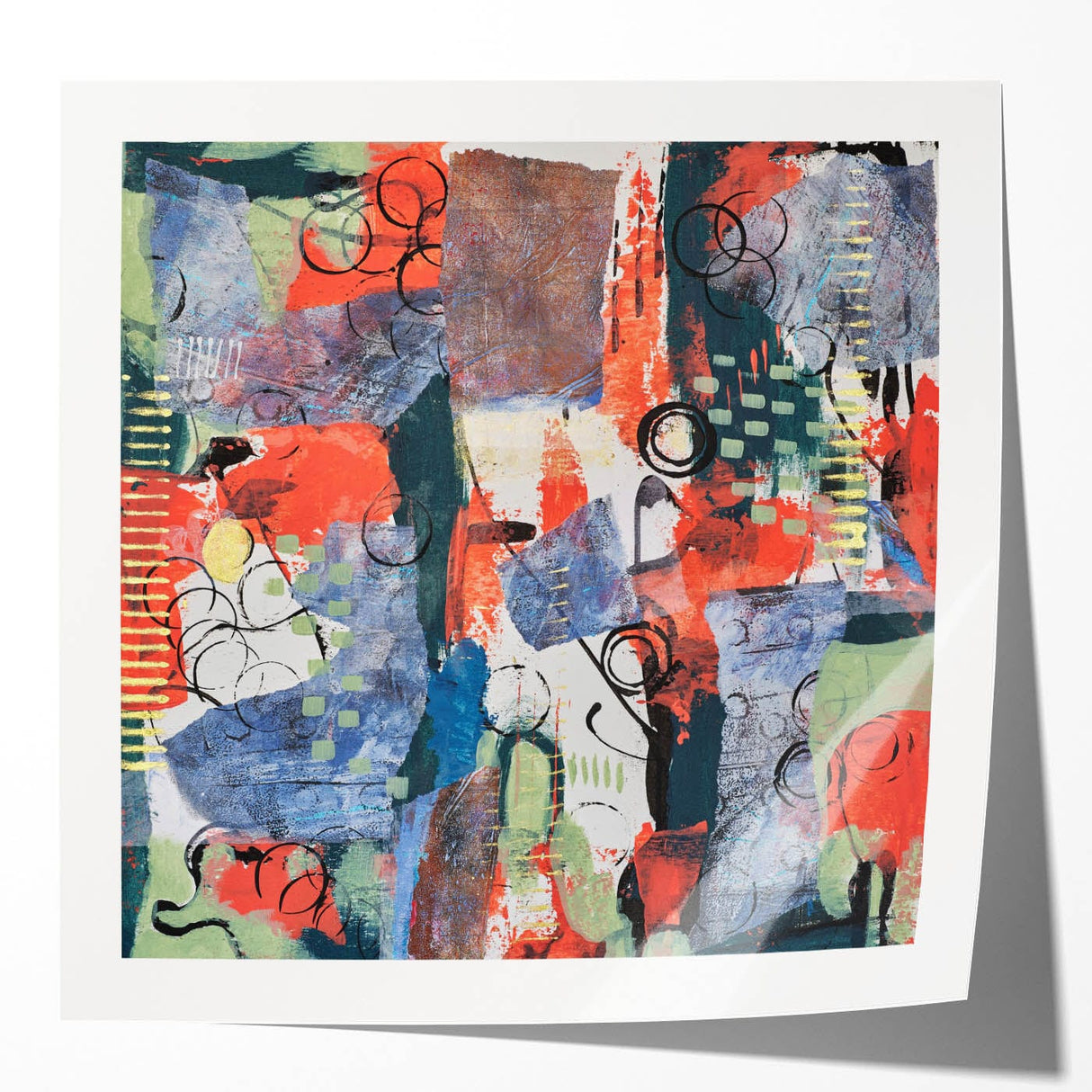 Large Abstract Wall Art – Vibrant Contemporary Canvas Painting