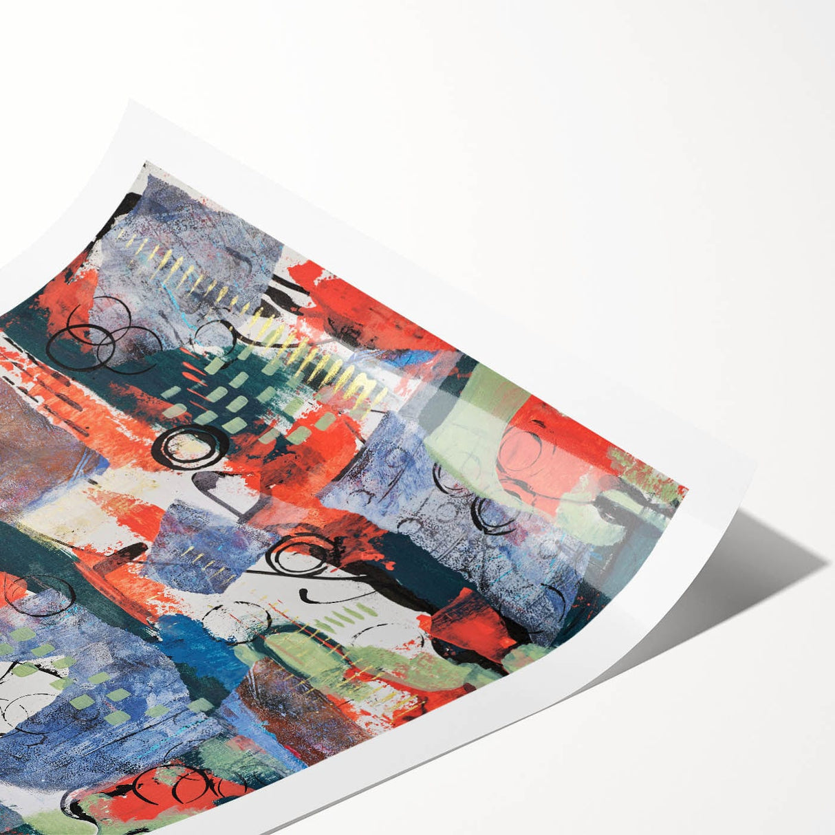 Large Abstract Wall Art – Vibrant Contemporary Canvas Painting