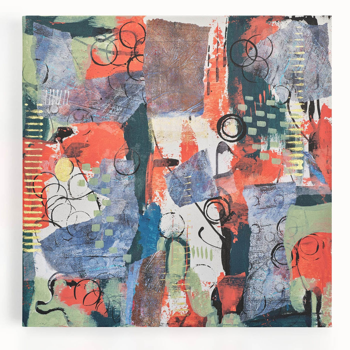 Large Abstract Wall Art – Vibrant Contemporary Canvas Painting